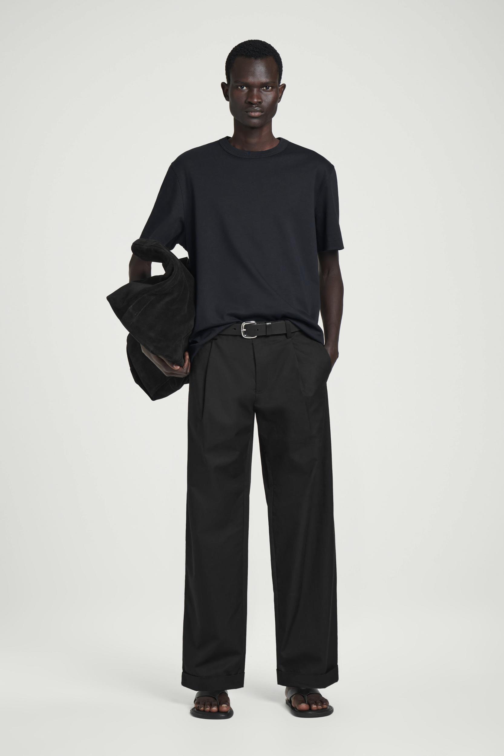 INTERLOCK COTTON CREW-NECK T-SHIRT Product Image