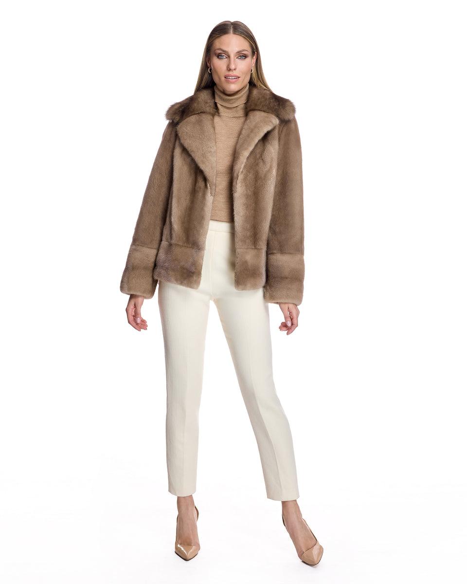 Mink Jacket with Sable Collar Product Image