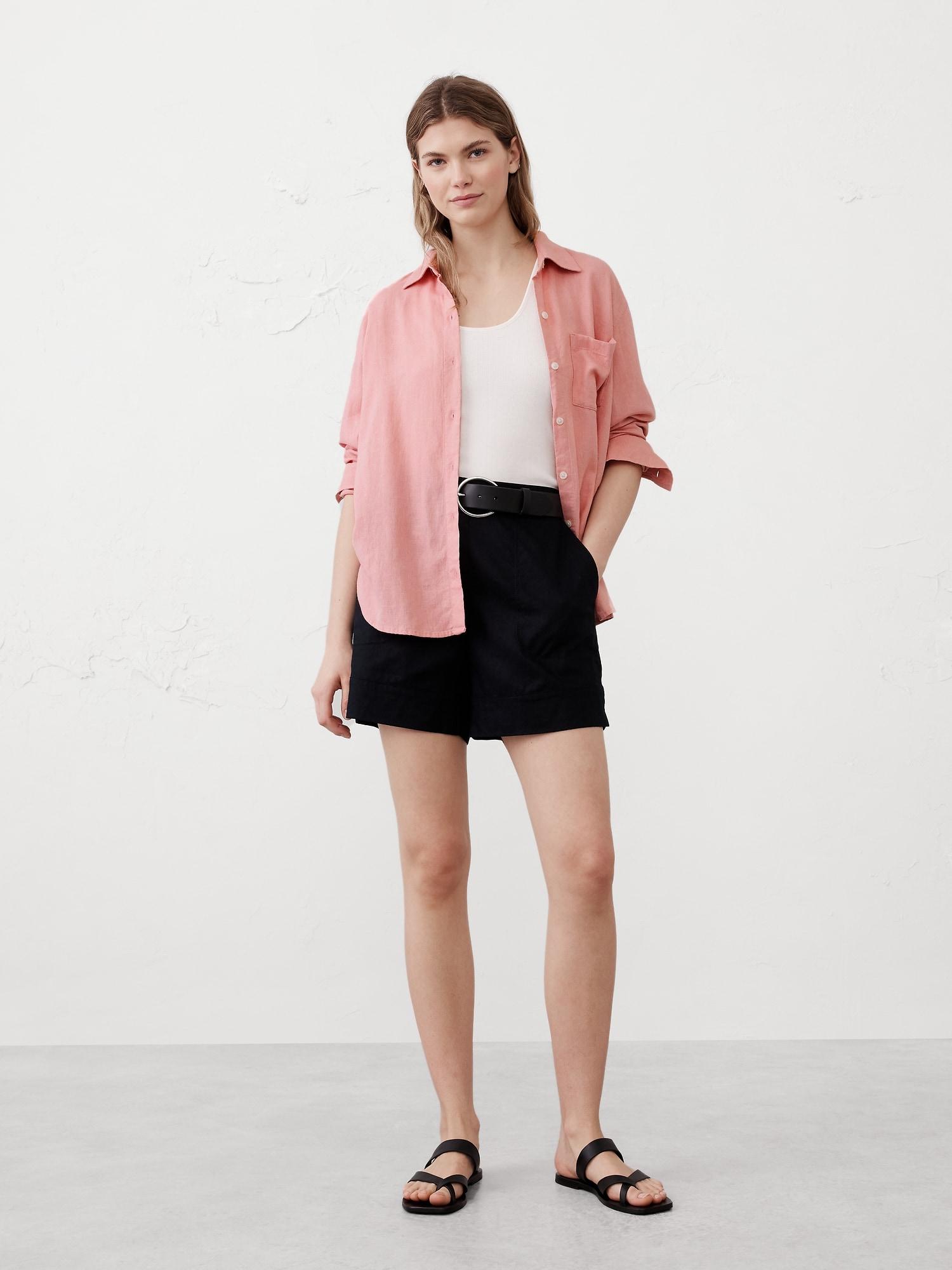 Classic Linen-Blend Shirt Product Image