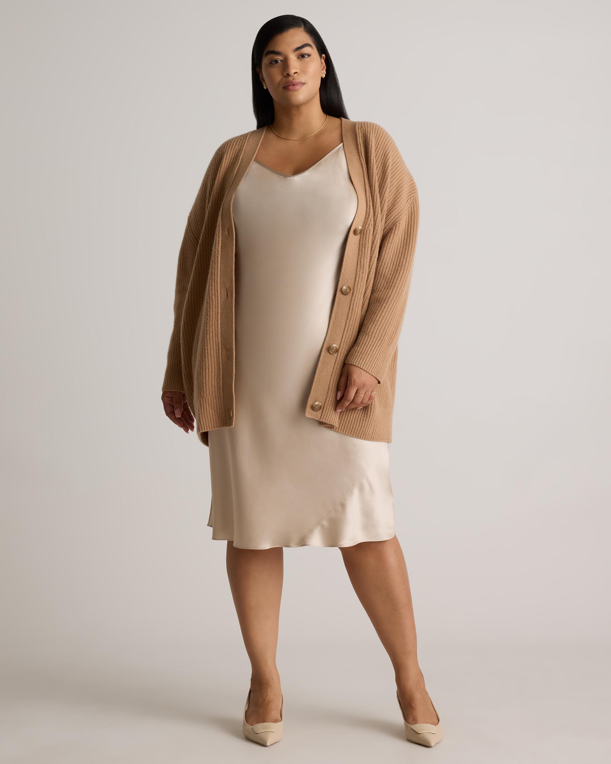 Quince | Women's Mongolian Cashmere Oversized Boyfriend Cardigan Sweater Product Image