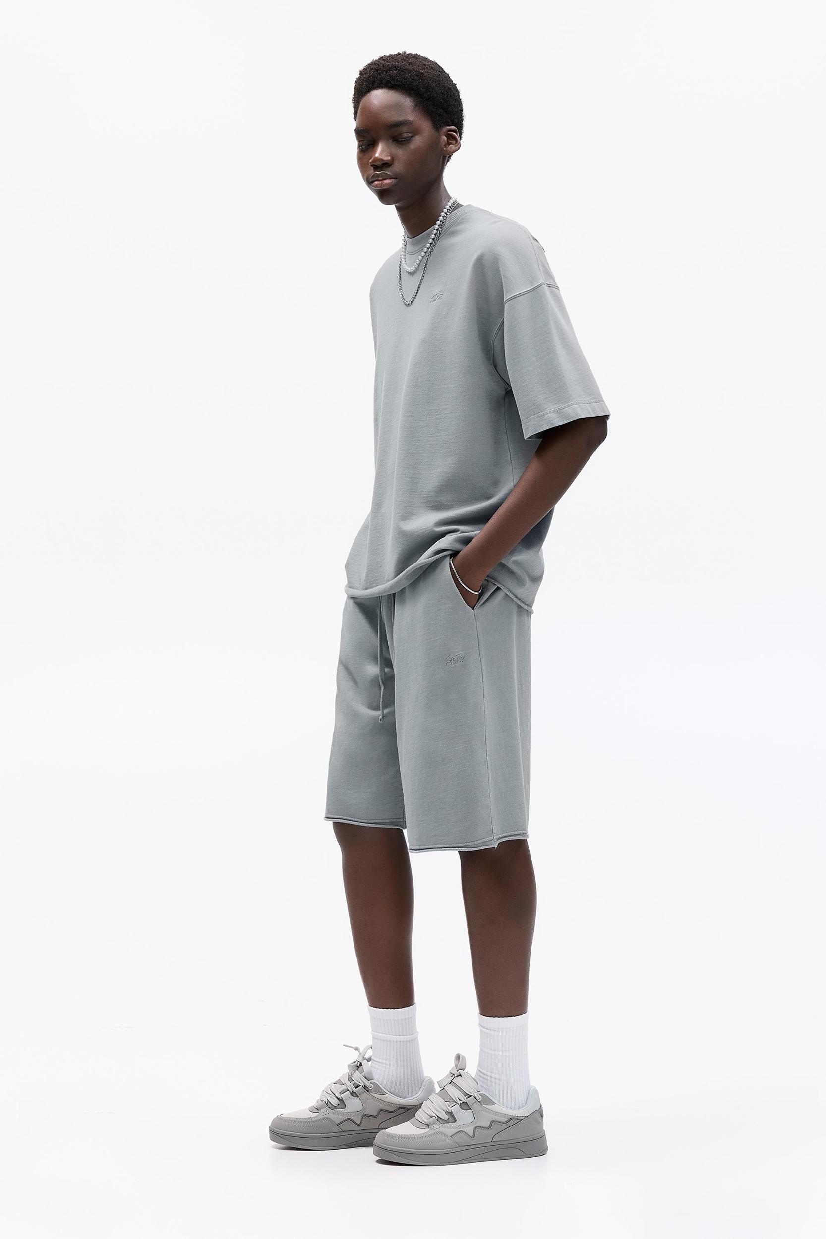 Baggy Bermuda sweat shorts Product Image