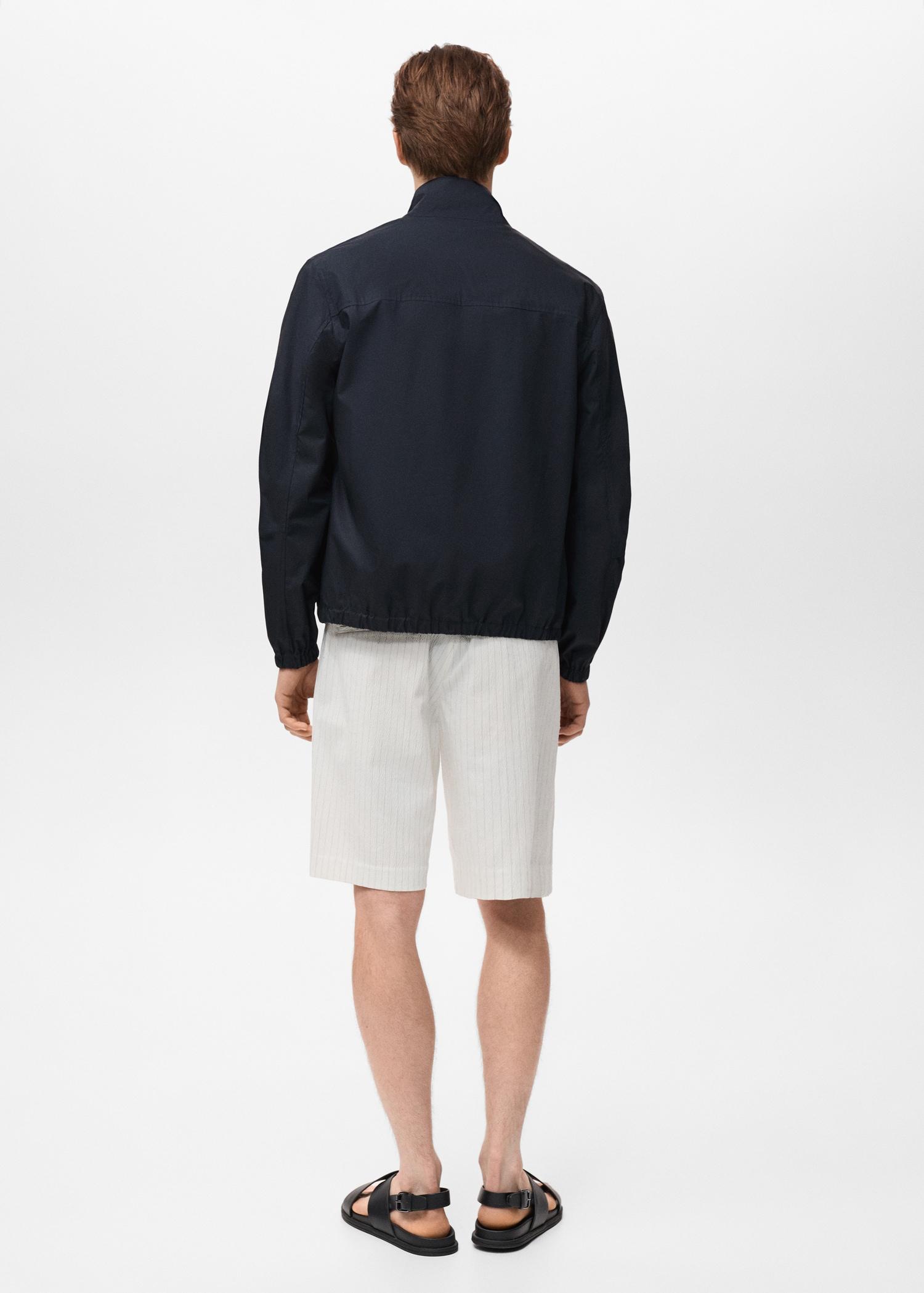 100% cotton bomber jacket - Men | MANGO USA Product Image