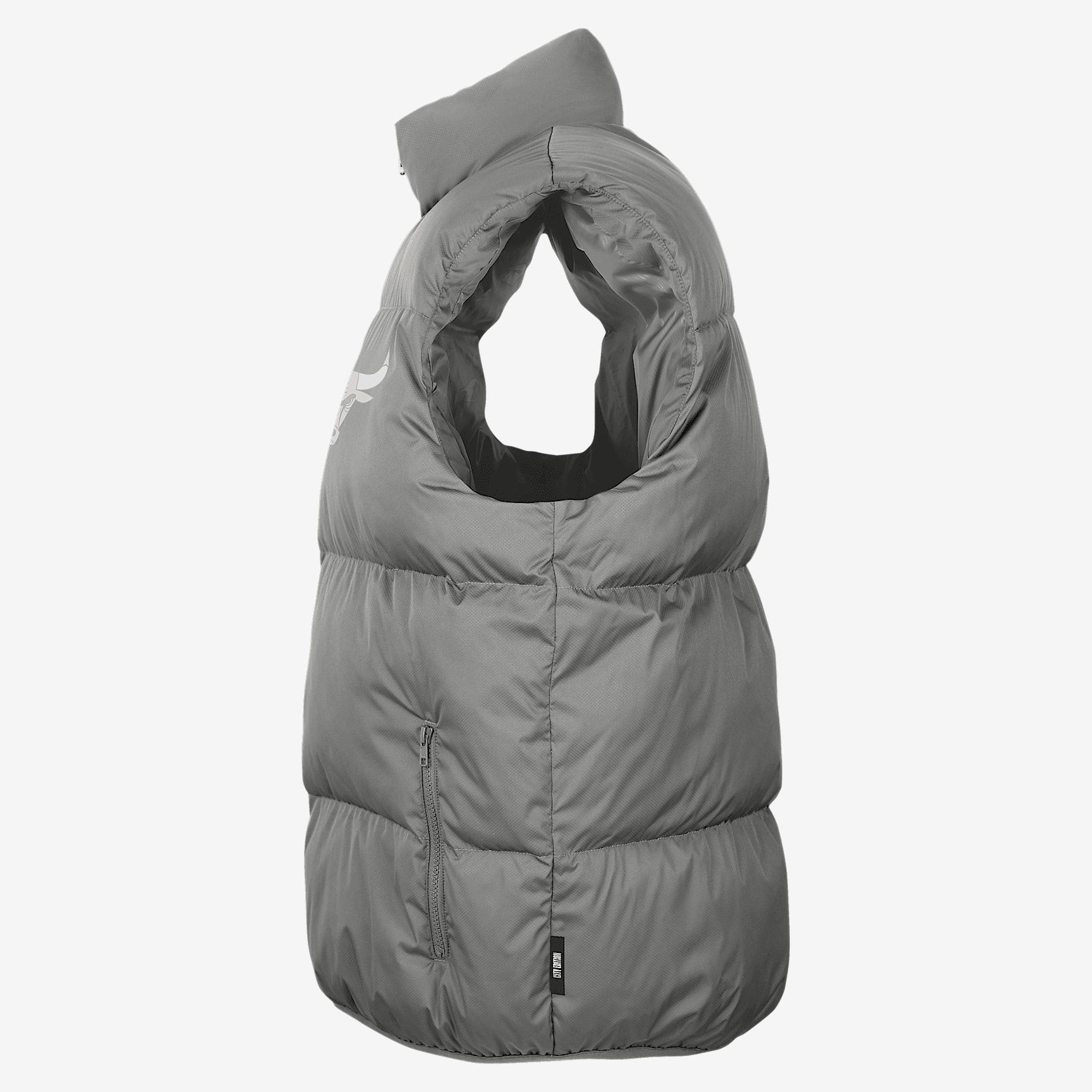 Chicago Bulls City Edition Men's Nike NBA Puffer Vest Product Image