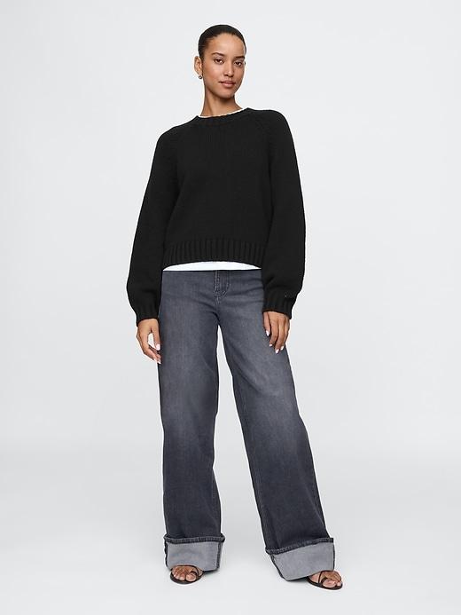 Relaxed Balloon-Sleeve Sweater Product Image