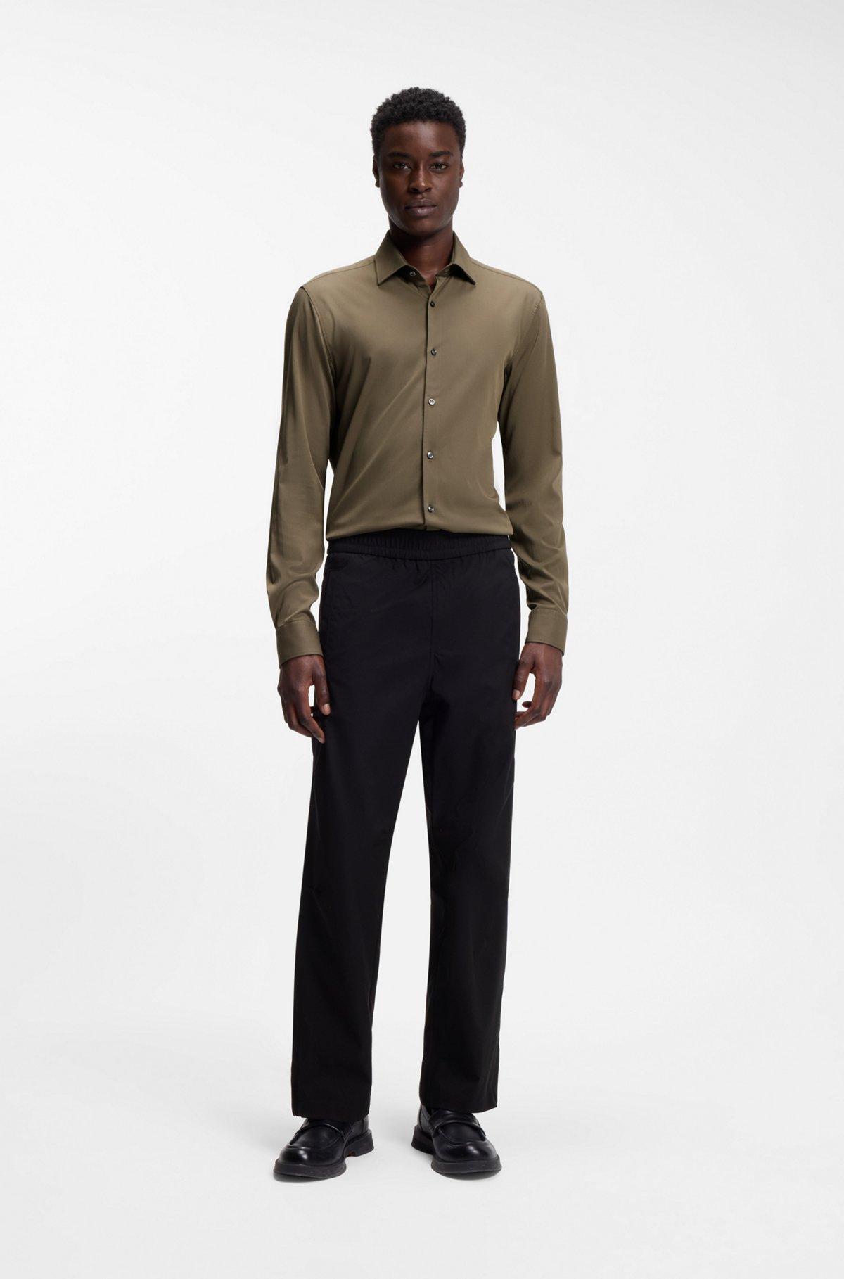 Slim-fit shirt in stretch twill Product Image