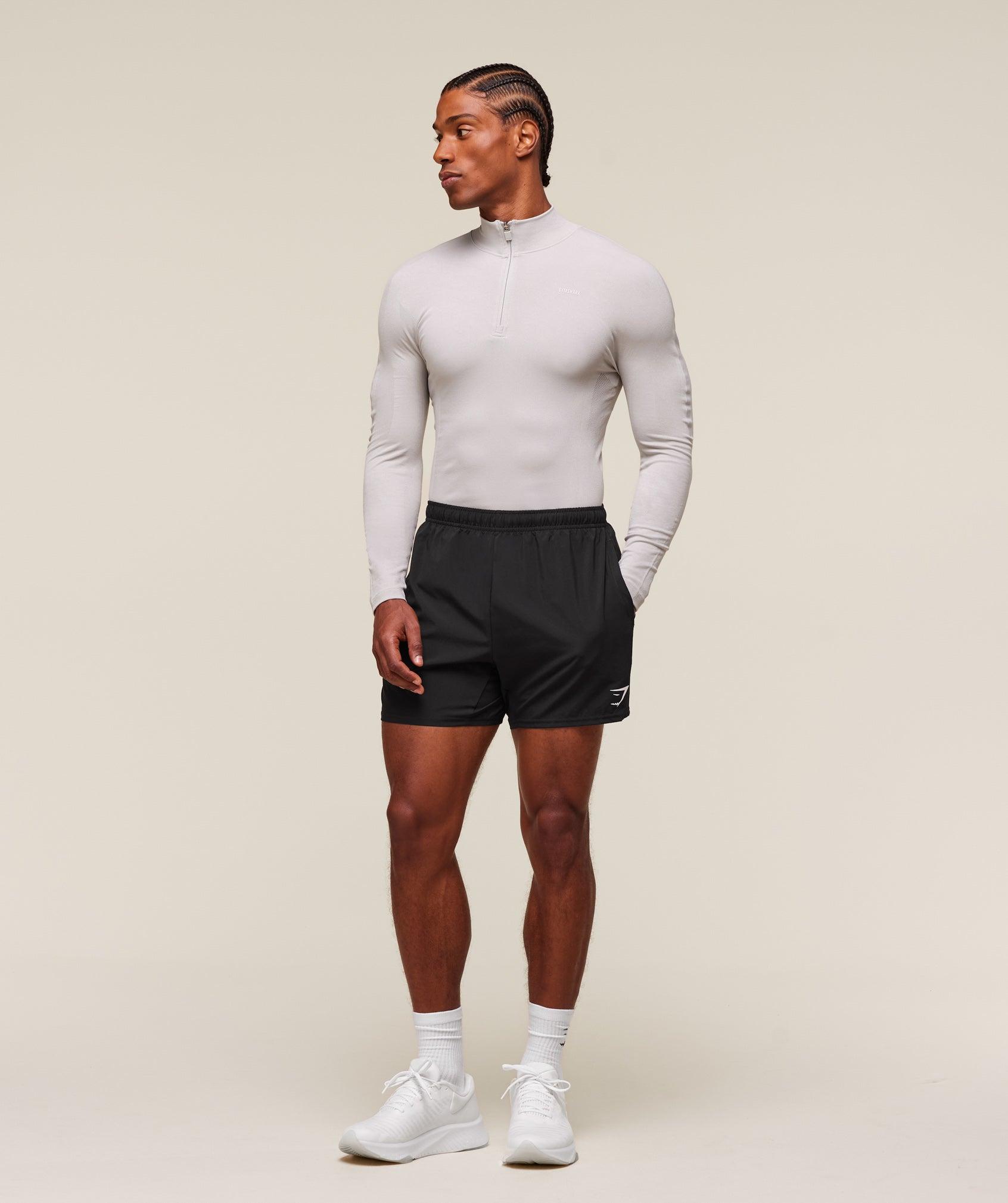 Gymshark everywear Warp Knit 1/4 Zip - Tame Grey Male Product Image