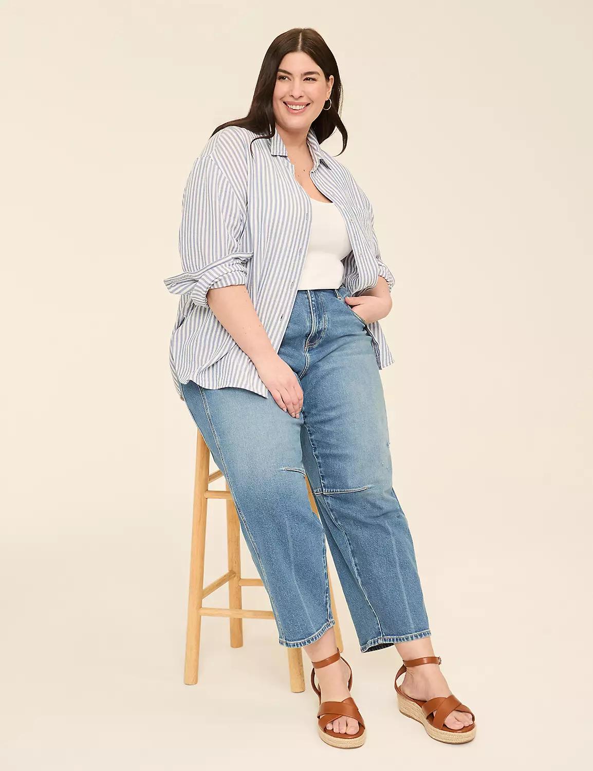 Gauze Button-Down Top Product Image