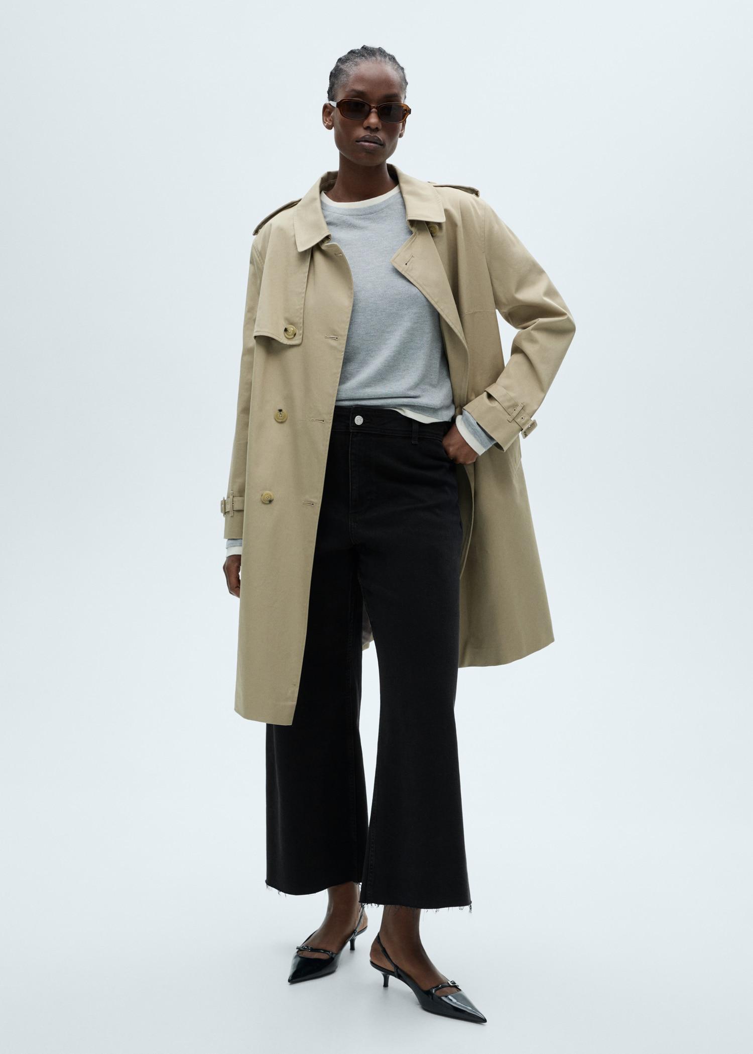 Catherin culotte high-rise jeans - Women | MANGO USA Product Image