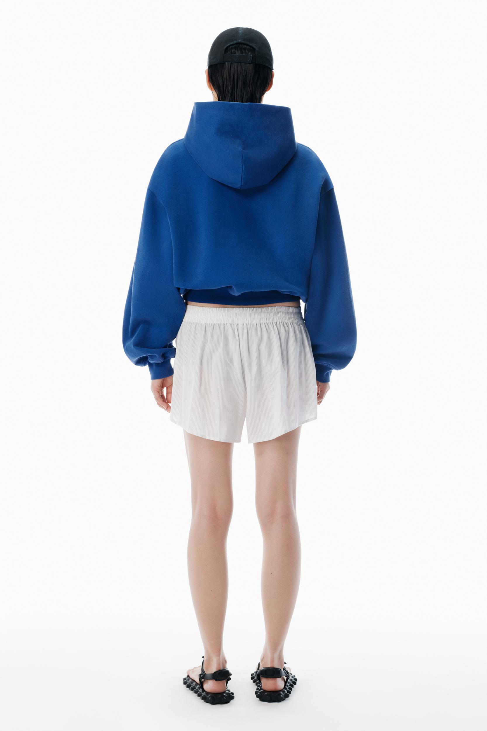 White Mid-rise Boxer Shorts Product Image