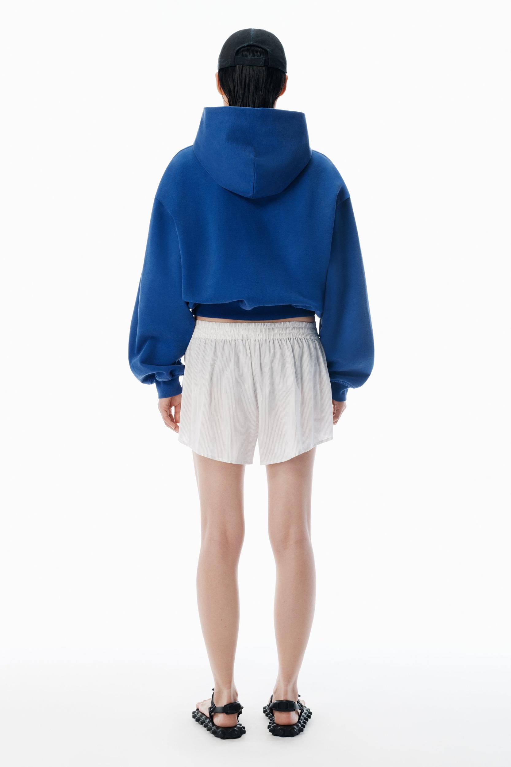 Black & White Mid-rise Boxer Shorts Product Image