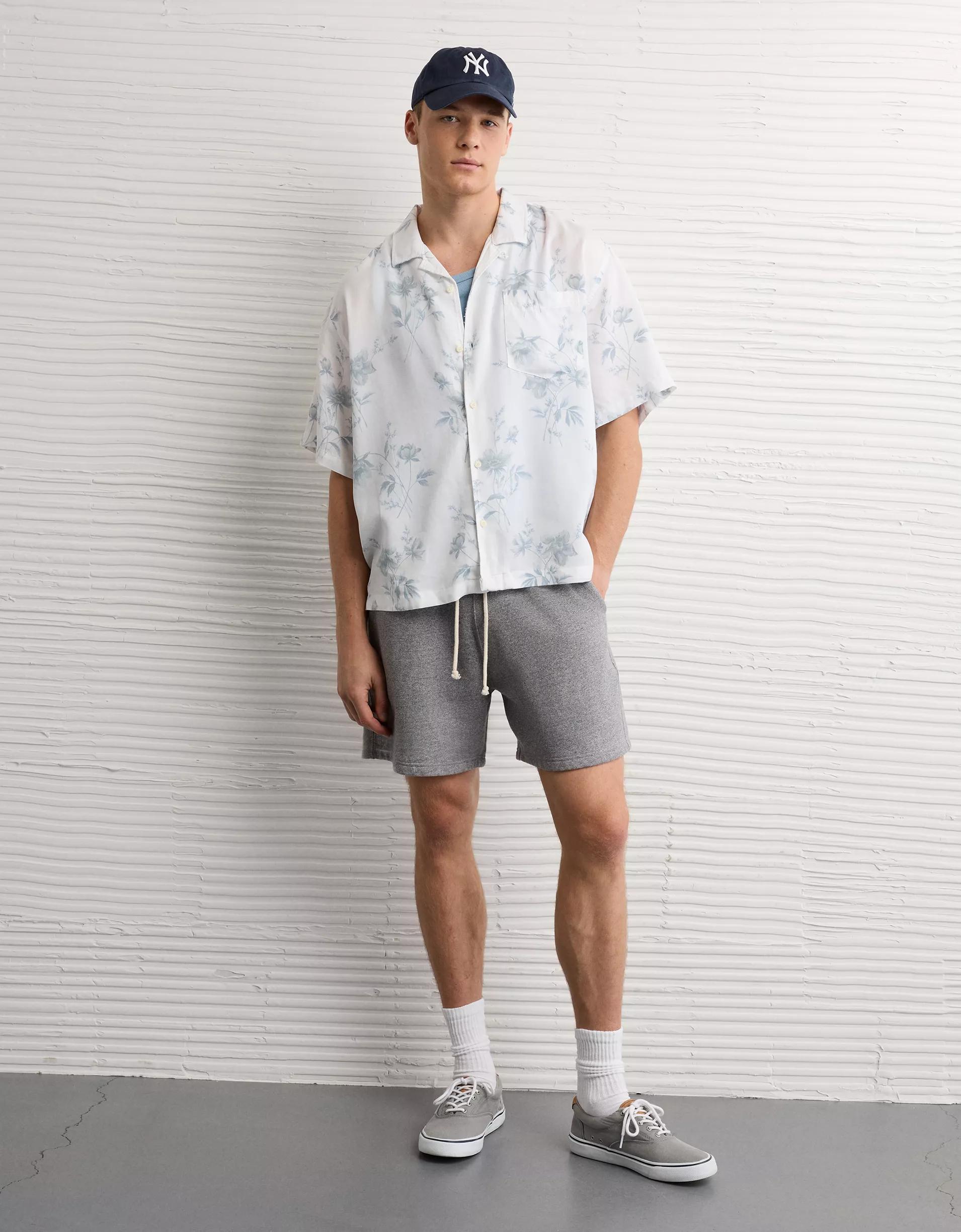 AE Poolside Floral Button-Up Shirt Men's Product Image