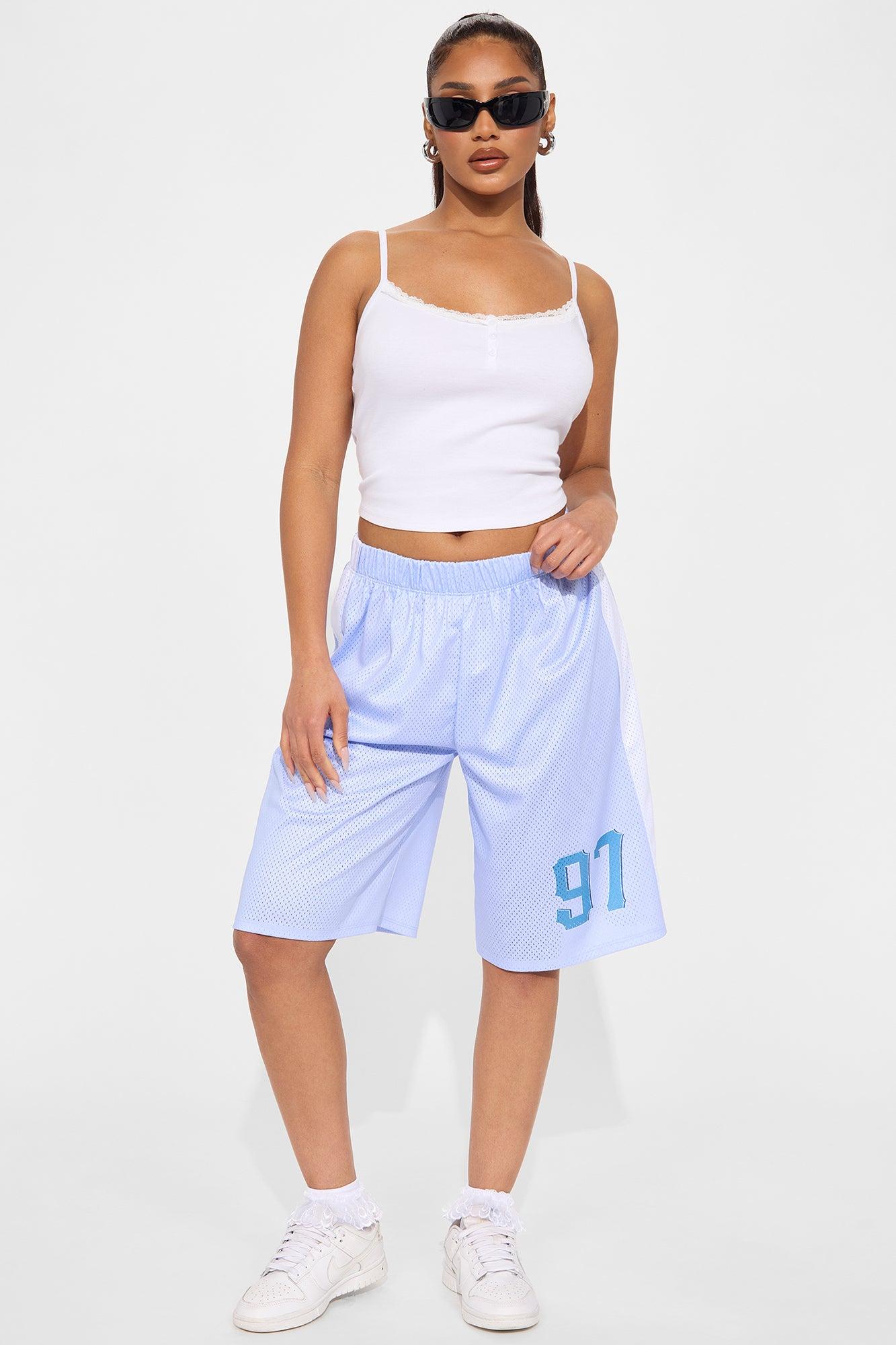 Touchdown Jersey Mesh Short - Light Blue Product Image
