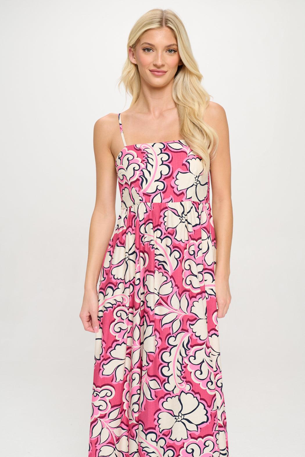 Rosy Bloom Maxi Dress Product Image