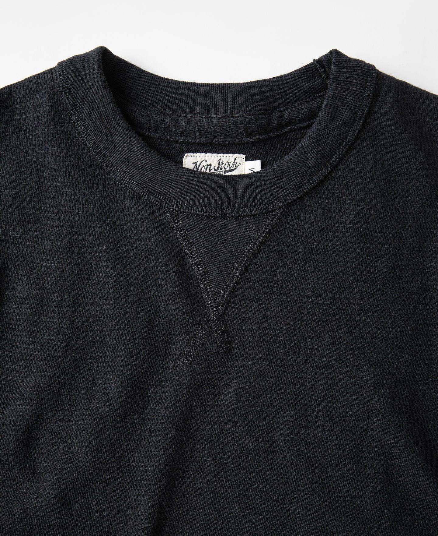 10.5 oz Cotton Tubular Gusset T-Shirt - Black Product Image
