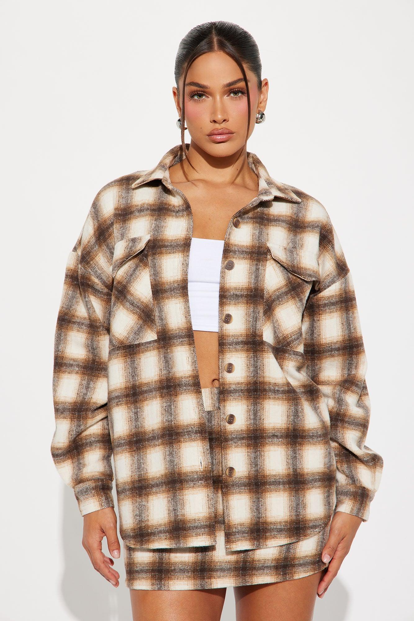 Country Roads Skirt Set - Brown/combo Product Image