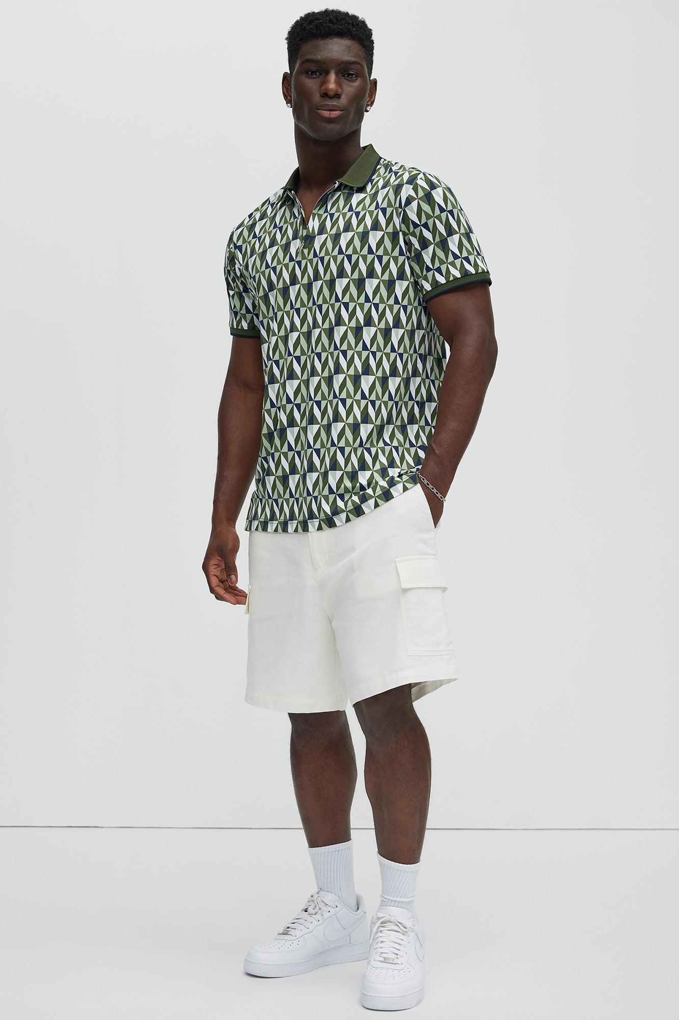 Bahamas Linen Cargo Shorts - White Product Image
