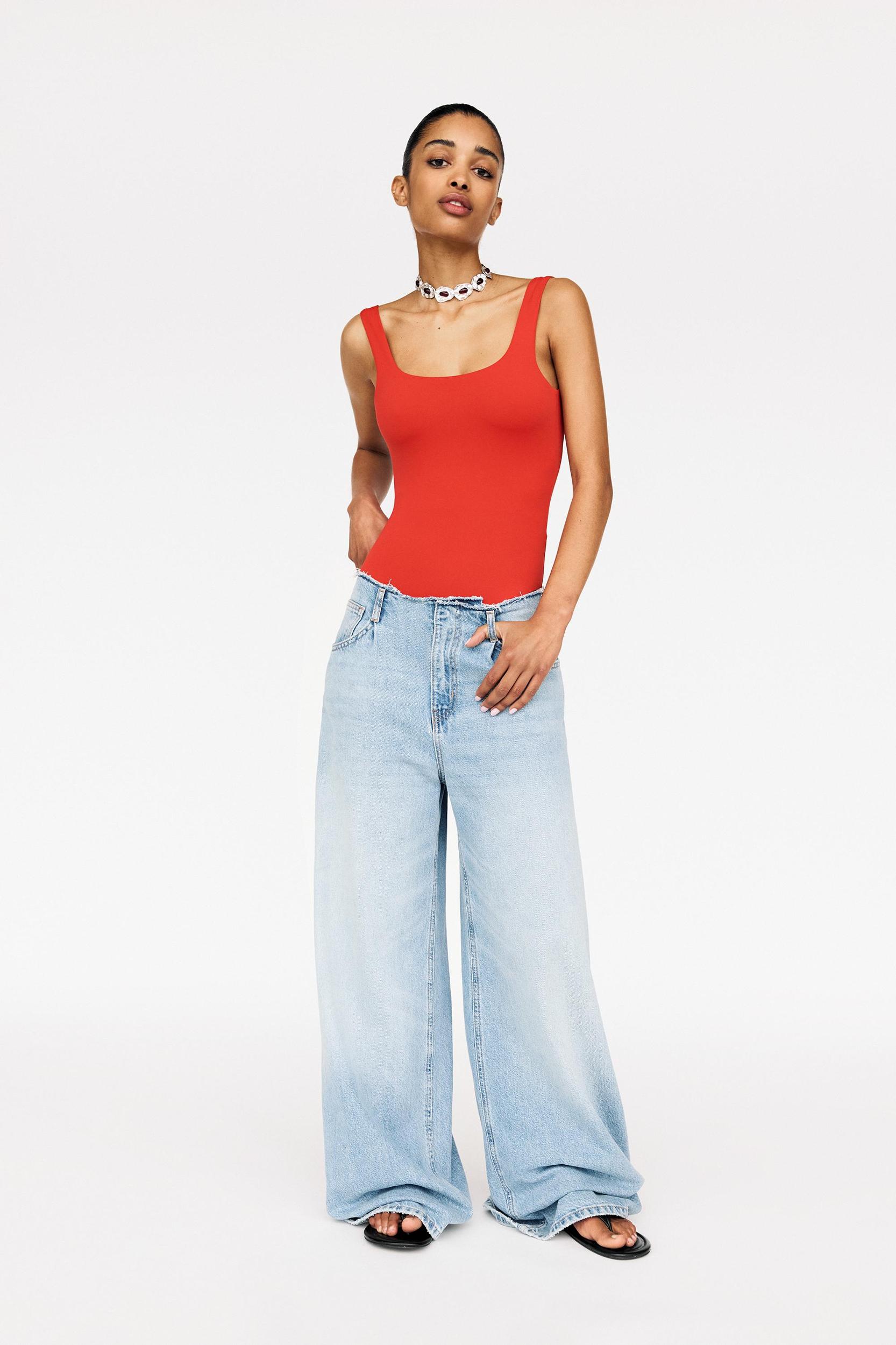 Strappy polyamide bodysuit Product Image