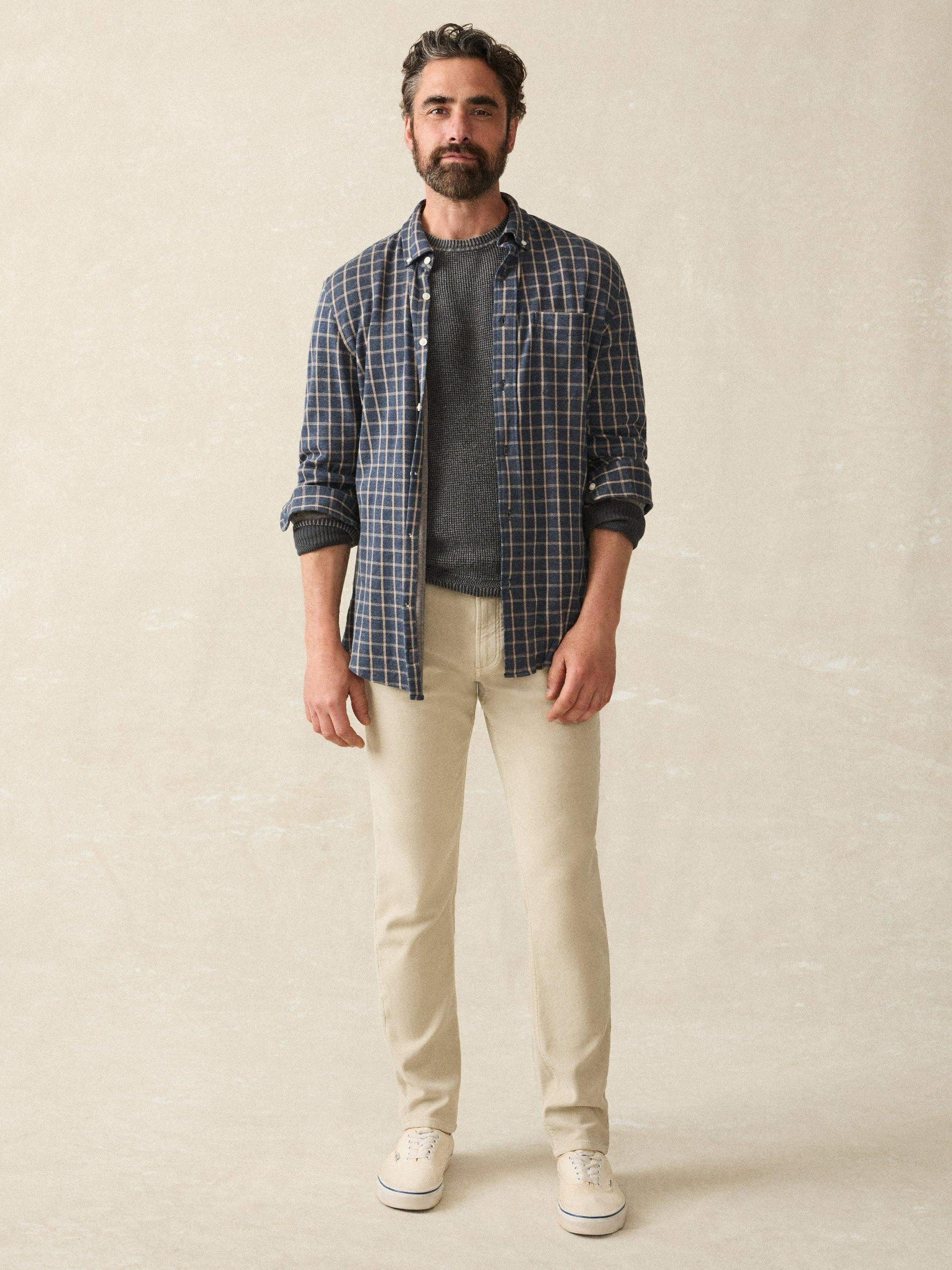 Coastline Knit Shirt - Twilight Check Male Product Image