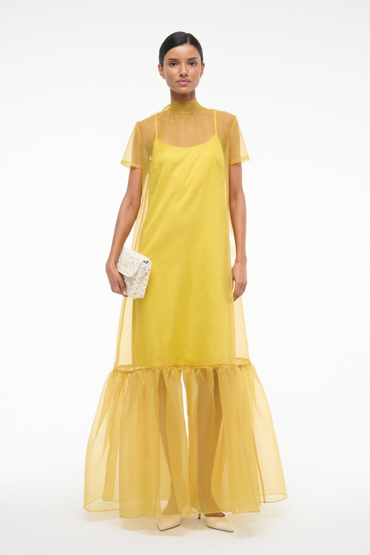 CALLUNA DRESS | CHARTREUSE Product Image