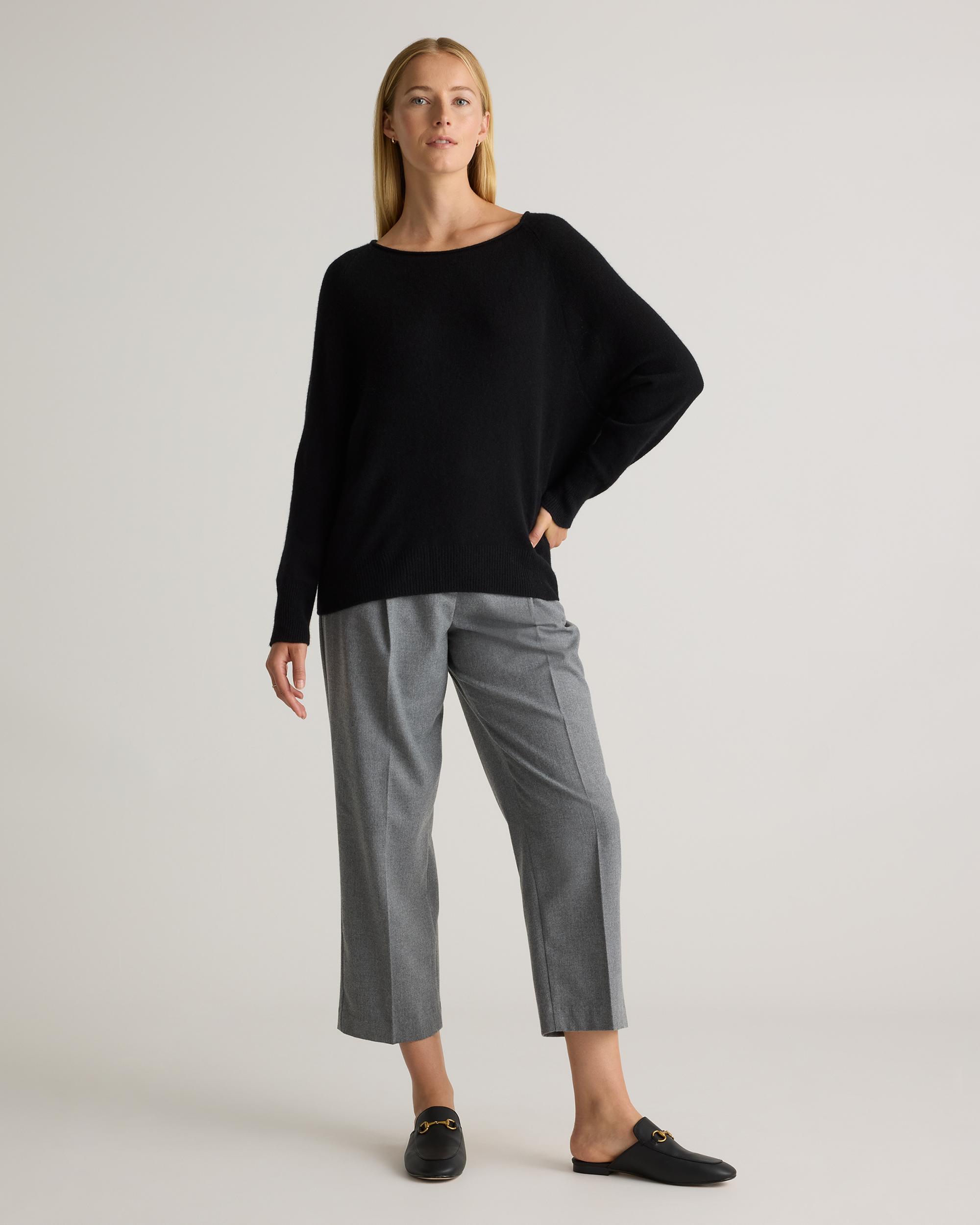 Quince | Women's Mongolian Cashmere Boatneck Sweater Product Image