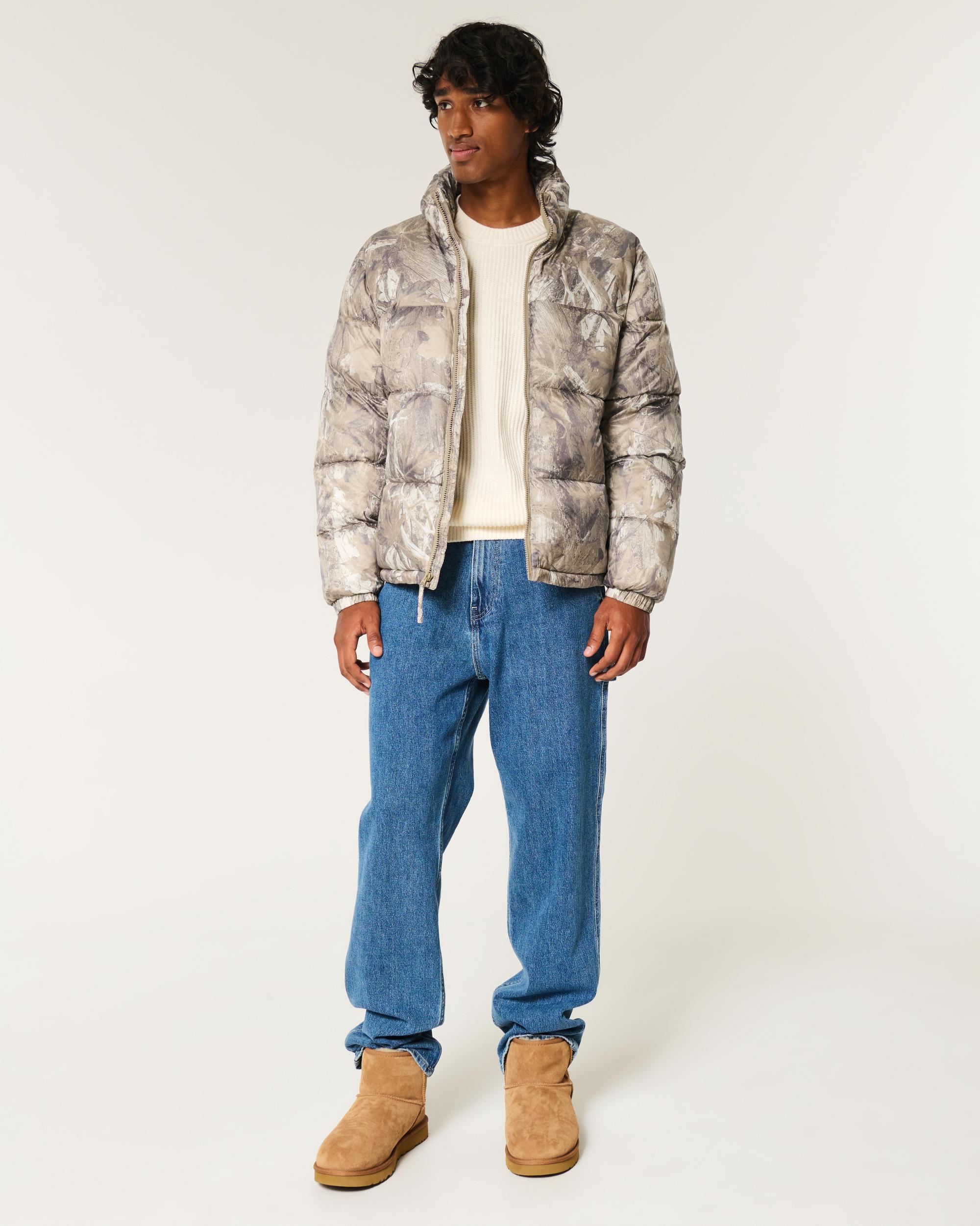 Boxy Mock-Neck Puffer Jacket Product Image