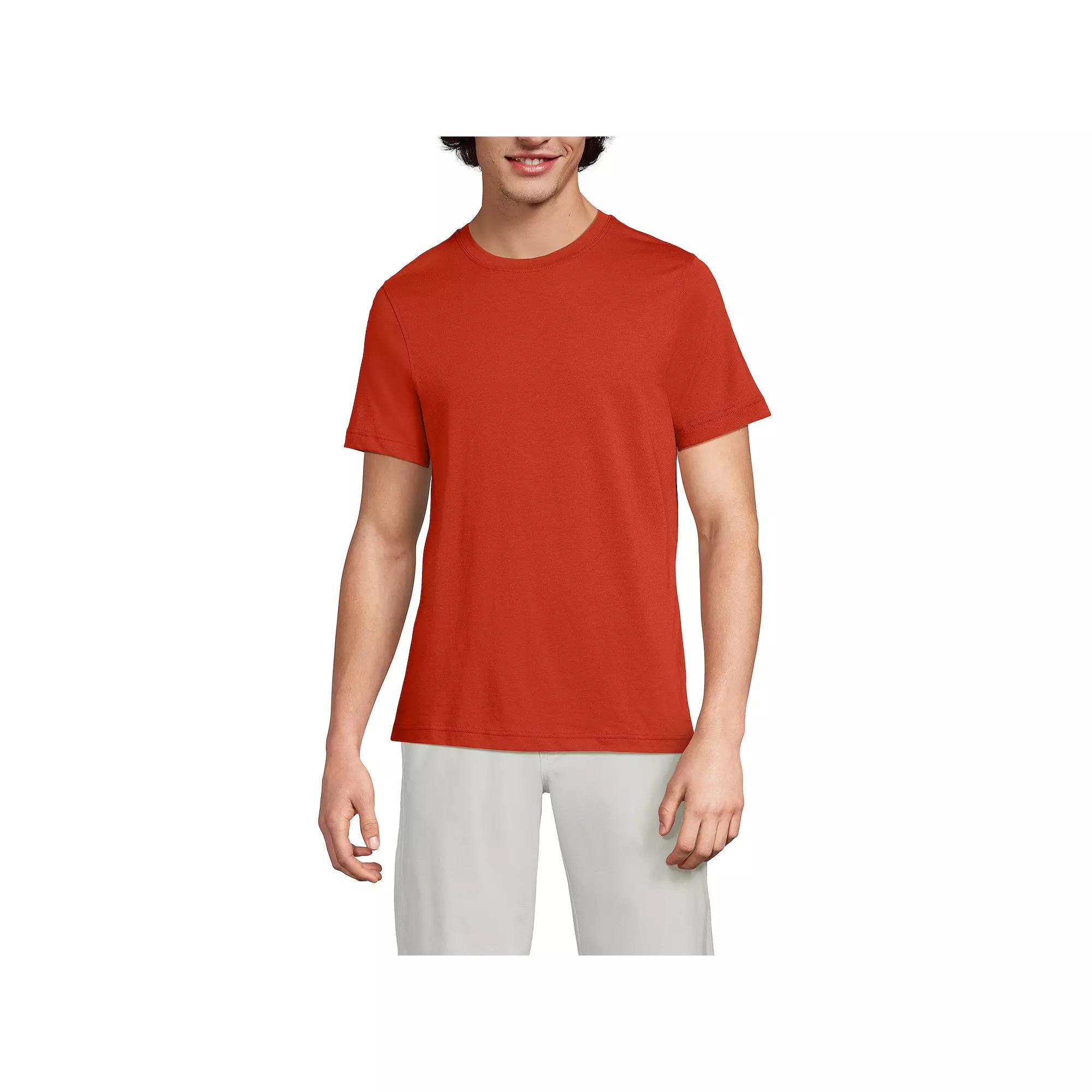 Men's Lands' End Supima Crewneck Tee,  Product Image