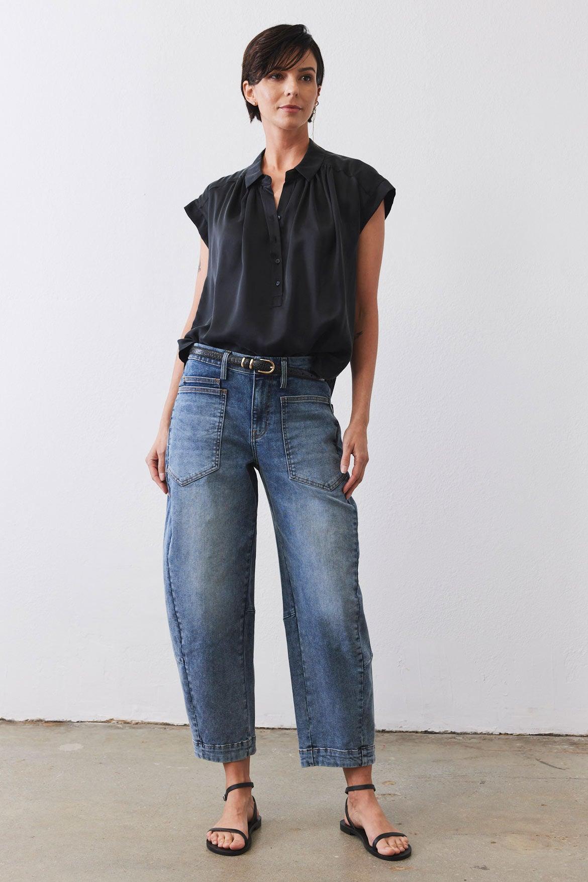 The Nonchalant Oversized Silk Blouse Product Image