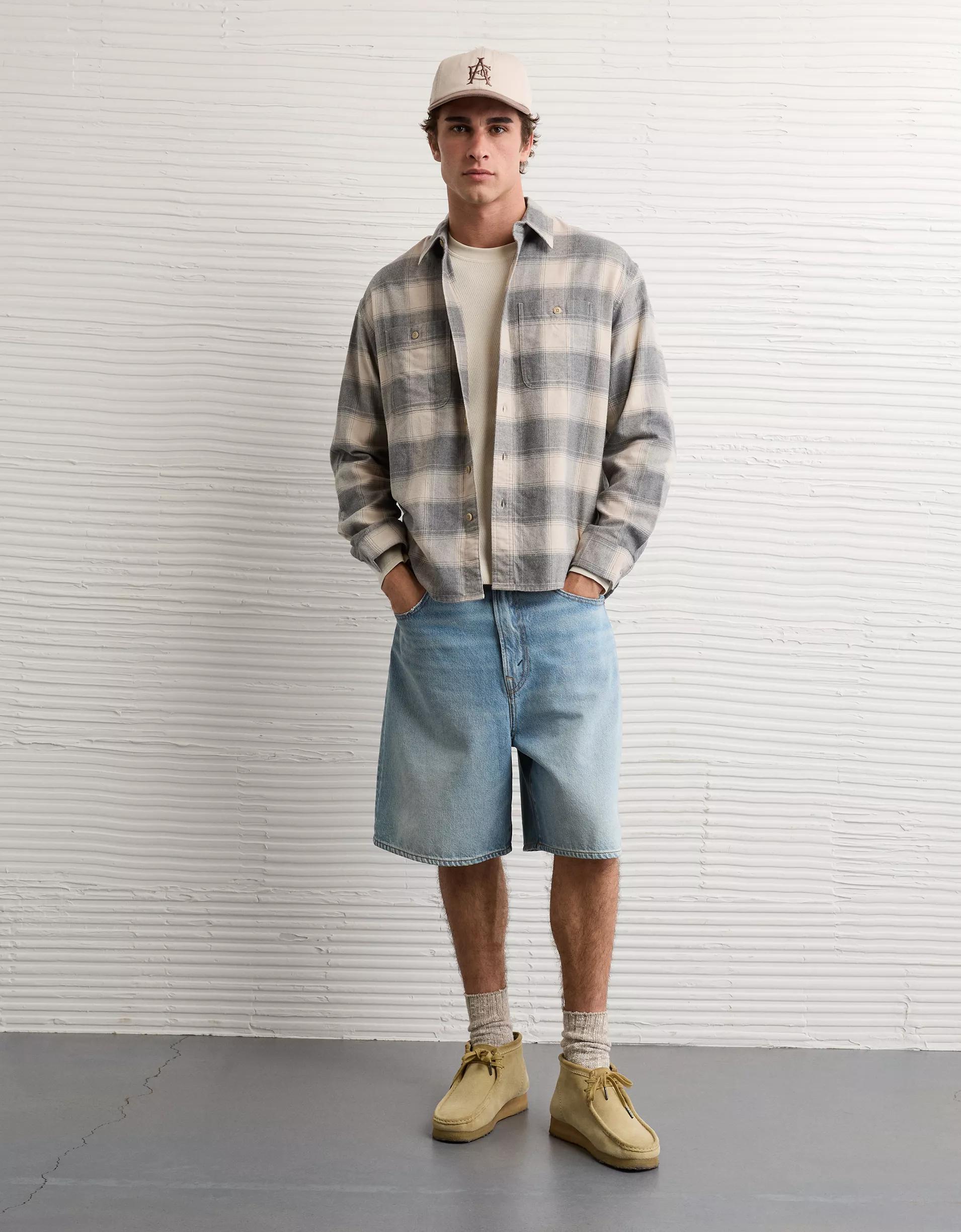 AE Relaxed Fit Everyday Flannel Shirt Product Image