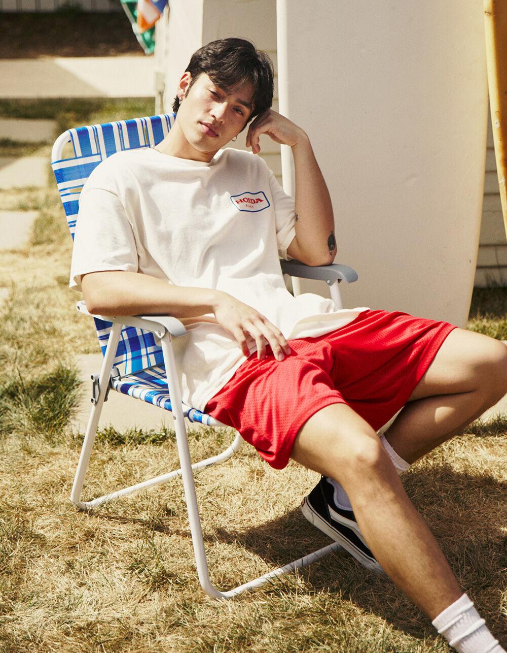 RSQ Mens Basketball Shorts - RED Product Image