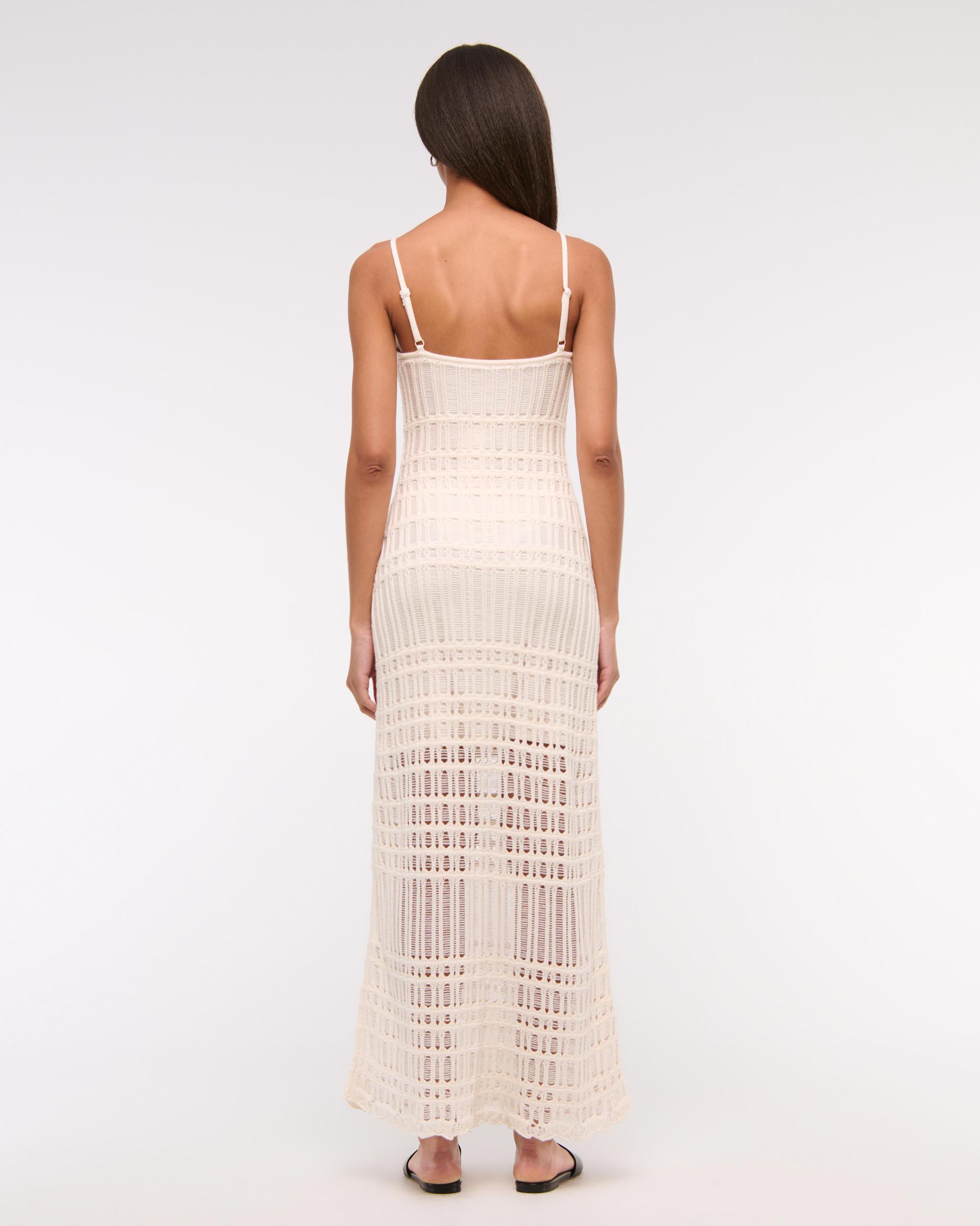Crochet-Style Maxi Dress Product Image
