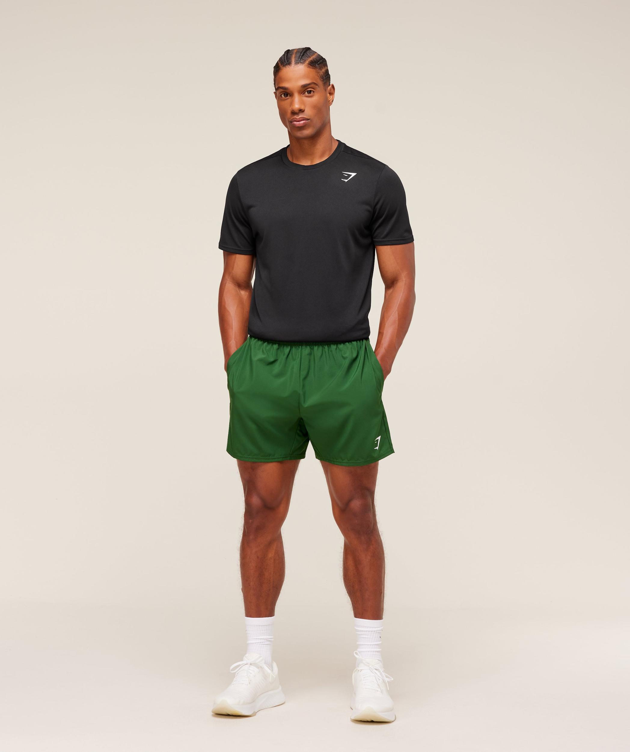 Gymshark Arrival 5" Shorts - Athletic Green Male Product Image