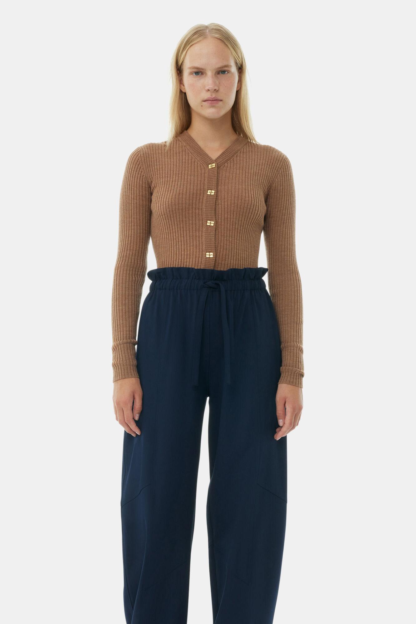 Blue Light Elasticated Waist Pants Product Image