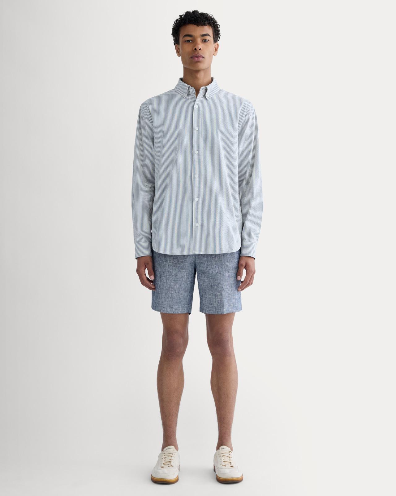 Mens Seersucker Long-Sleeve Shirt by Everlane Product Image