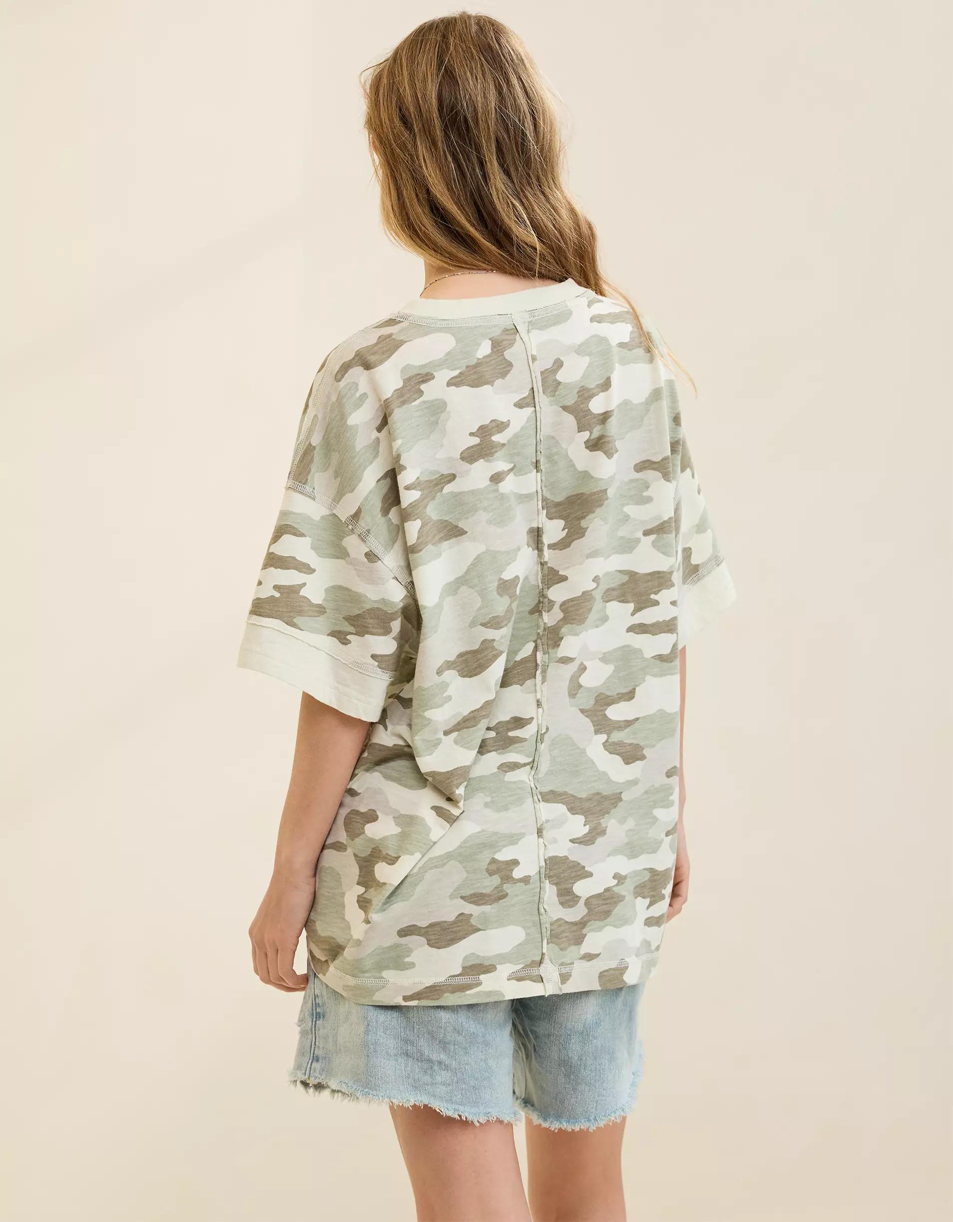 Aerie Crew Oversized Boyfriend T-Shirt Product Image