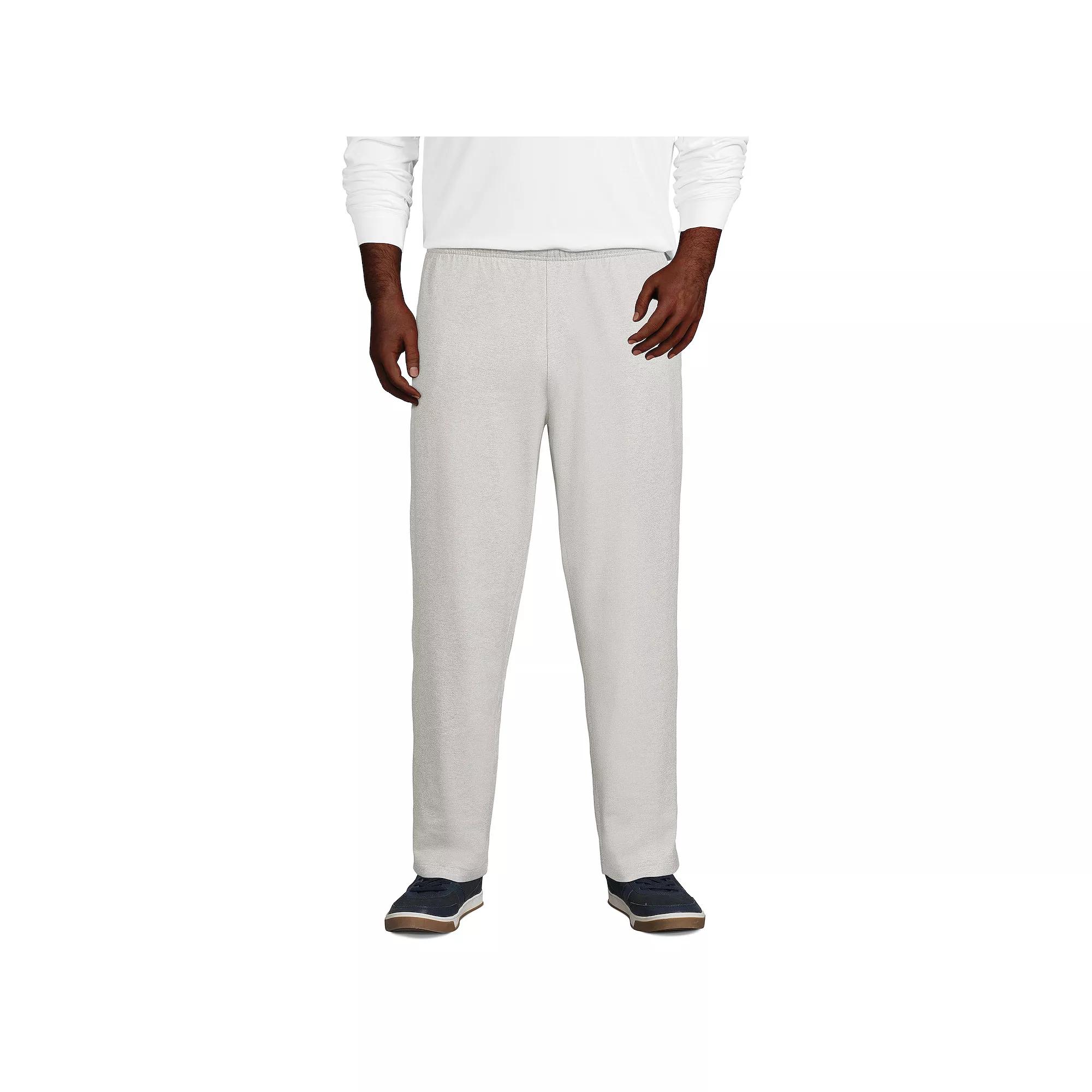Big & Tall Lands' End Jersey Knit Sweatpants, Men's,  Product Image