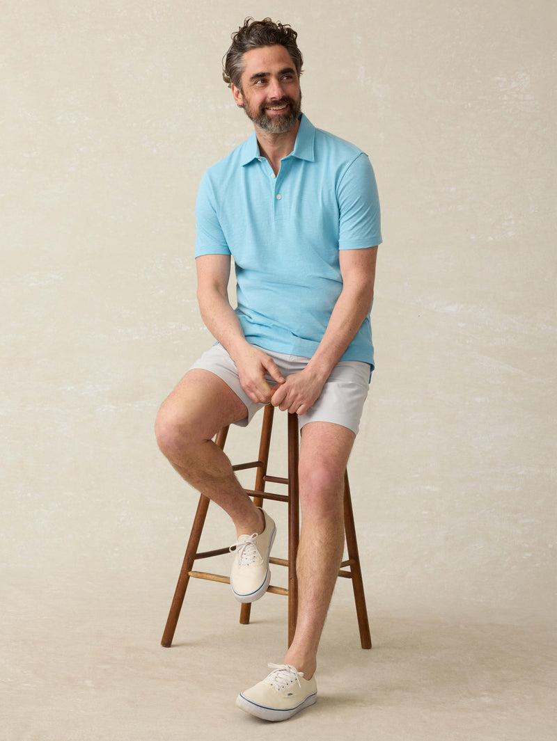 Sunwashed T-Shirt Polo - Teal Sea Product Image