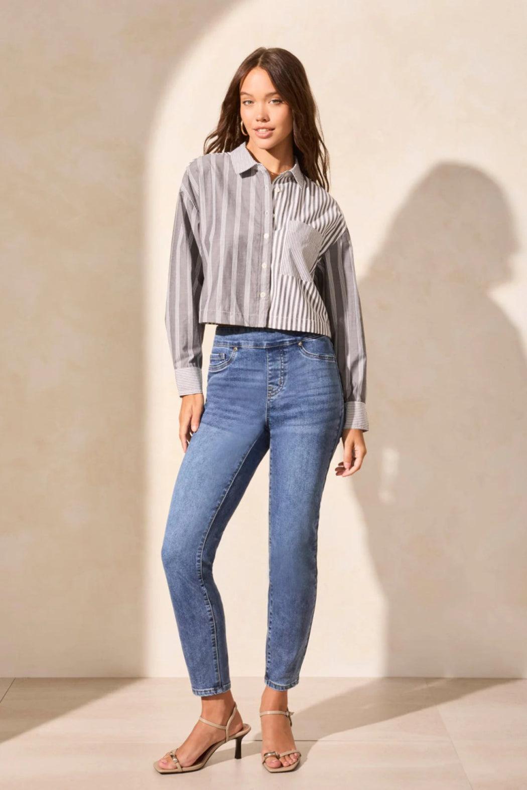 Grey Stripe Shirt Product Image