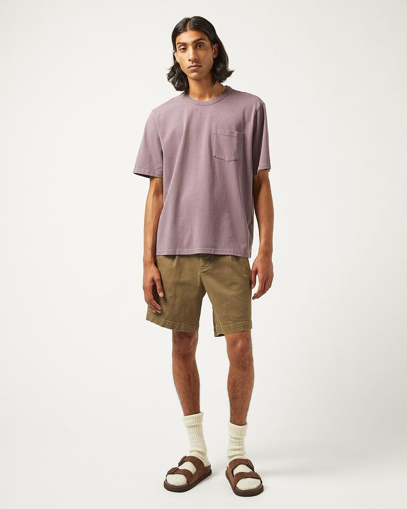Heavy Twill Pleated Short - Army Product Image