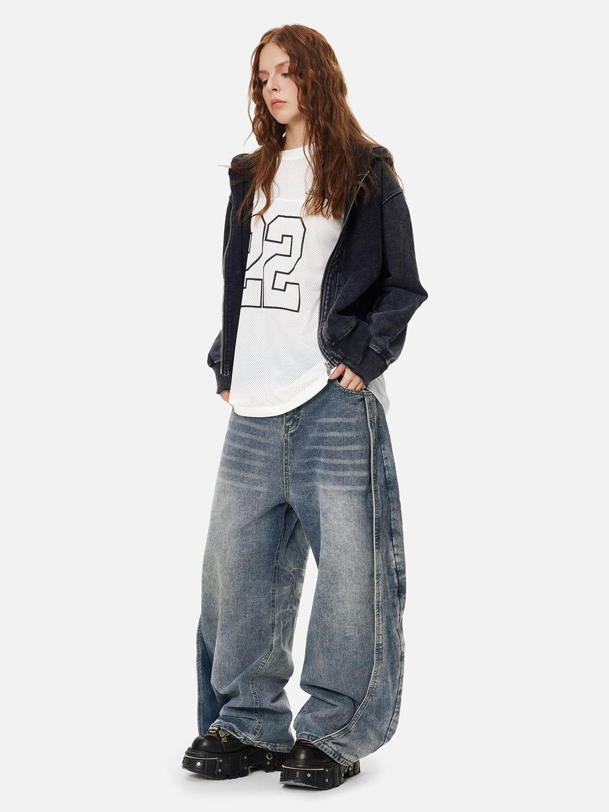 Aelfric Eden Baggy Patchwork Jeans Product Image
