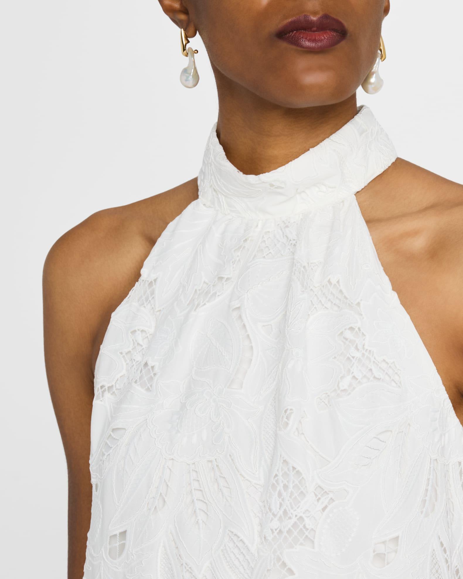 Lorelei Halter Floral Lace Maxi Dress Product Image