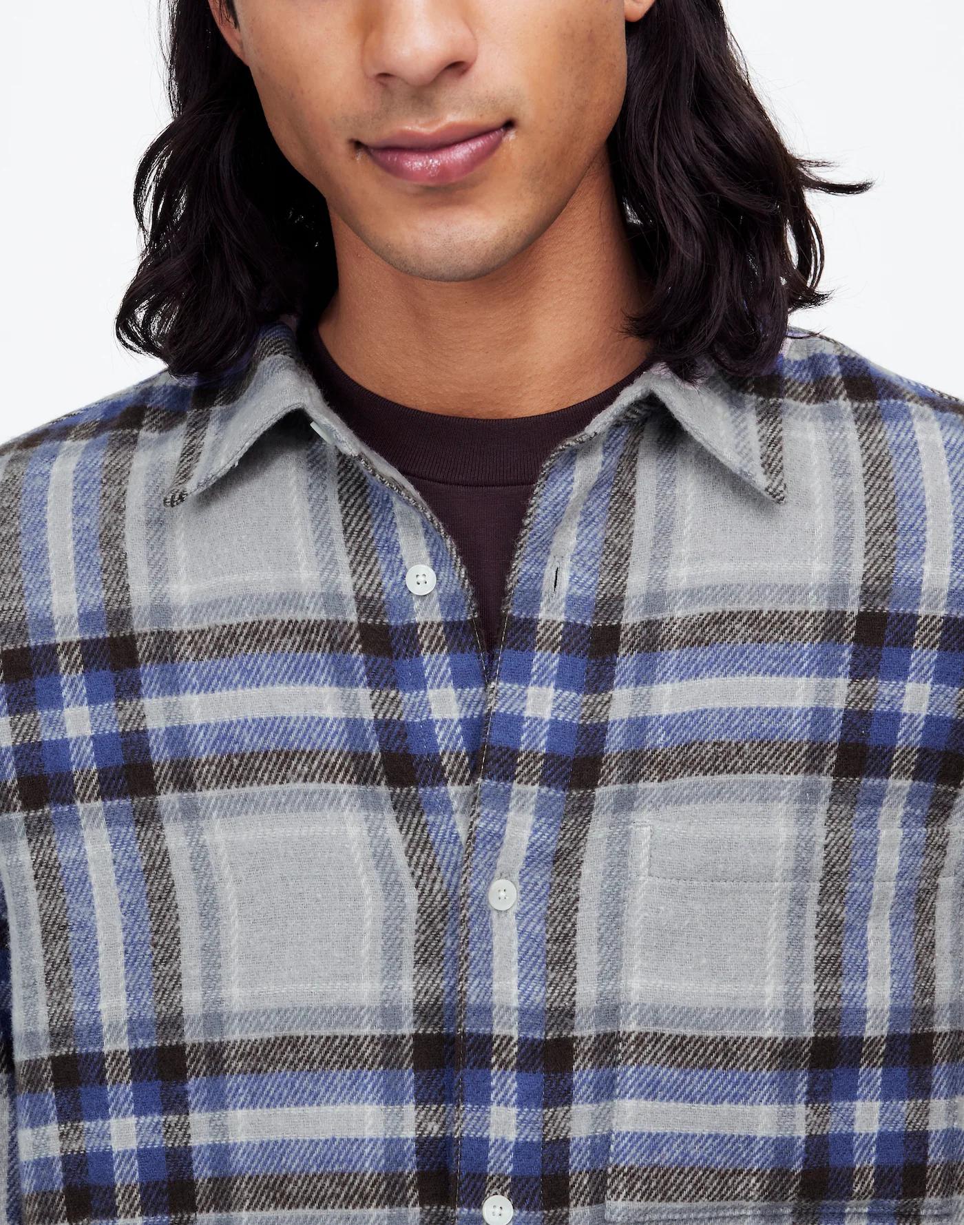 Brushed Flannel Easy Long-Sleeve Shirt Product Image