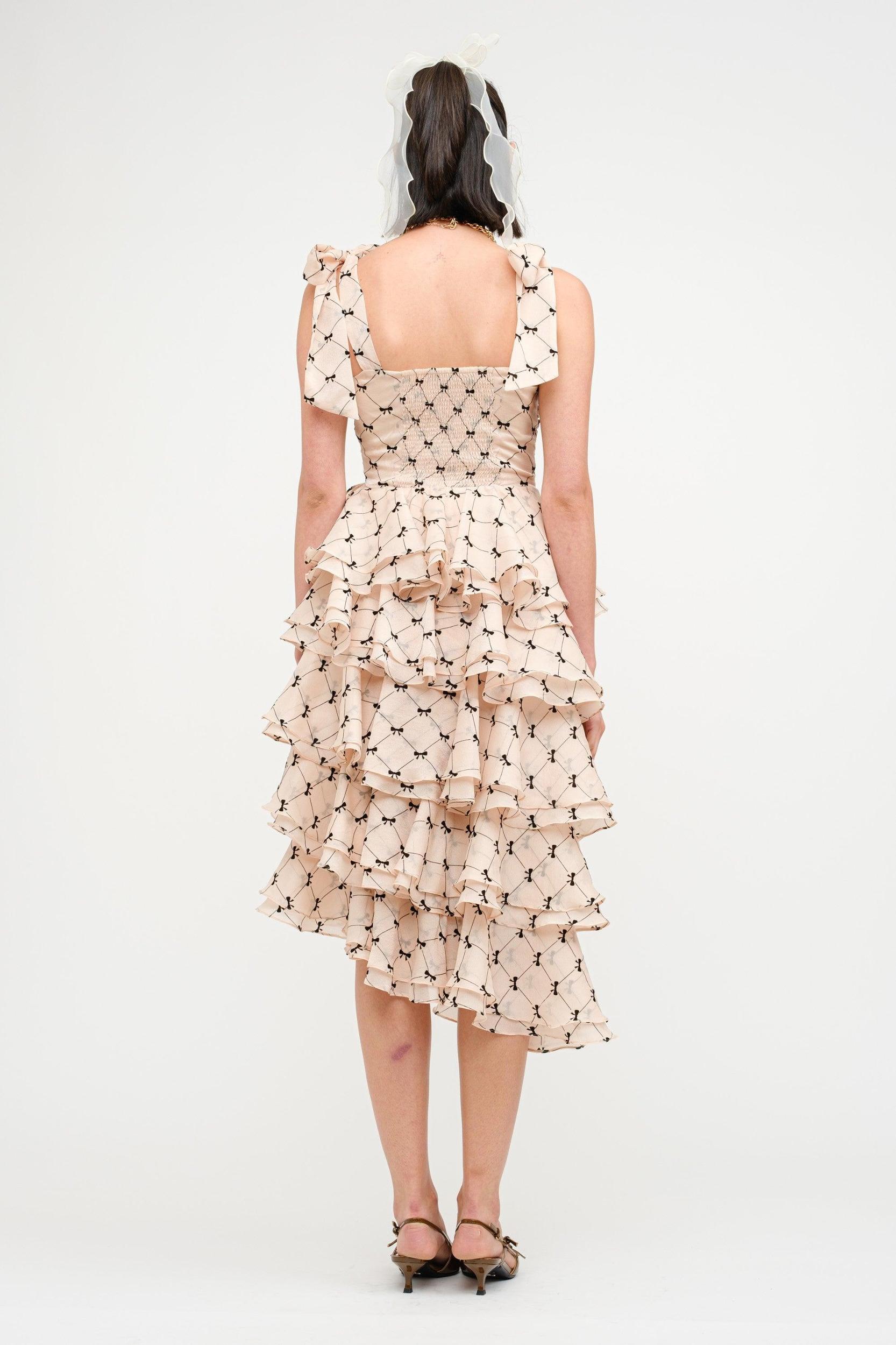 Tiered Organza Bow Dress Product Image