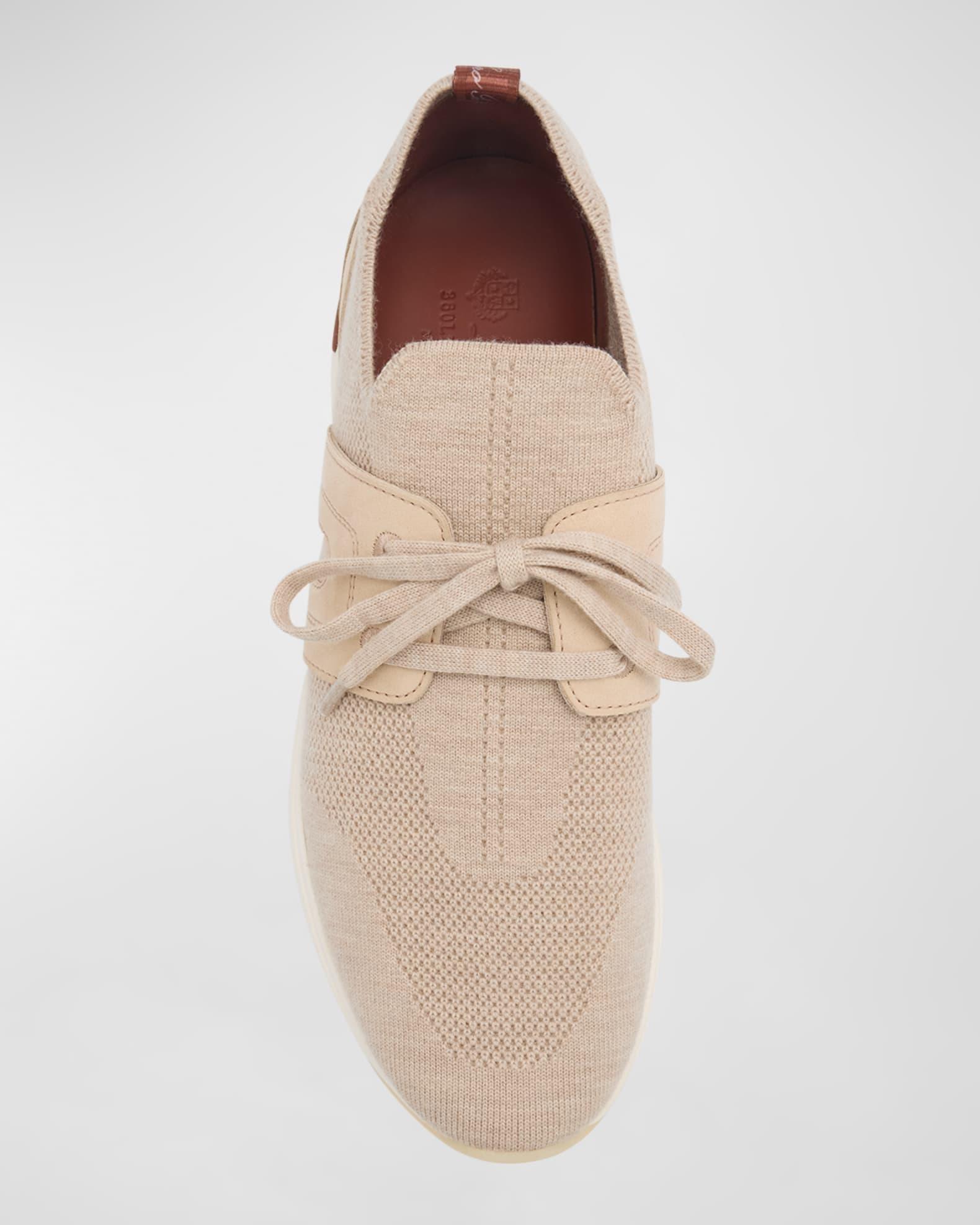 Knit Lace-Up Runner Sneakers Product Image