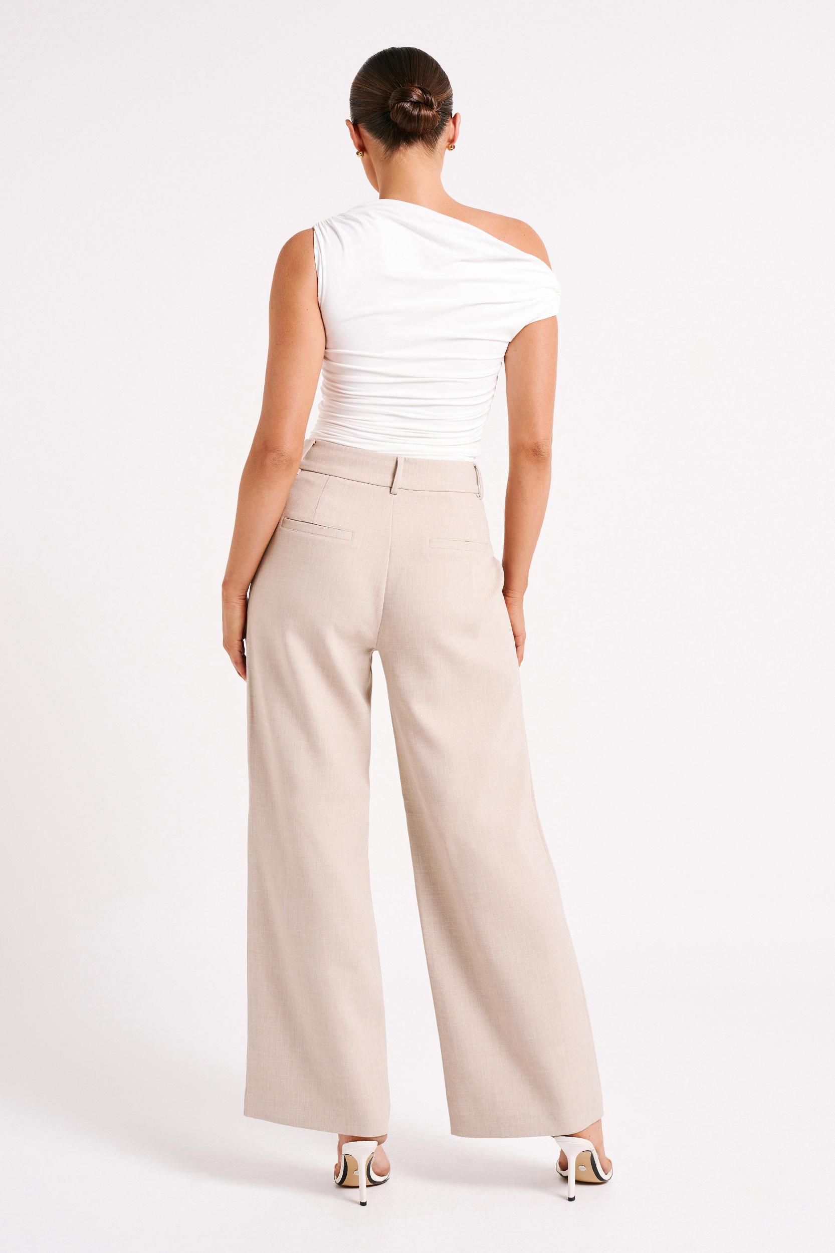 Alayna Recycled Nylon Ruched Top - White Product Image