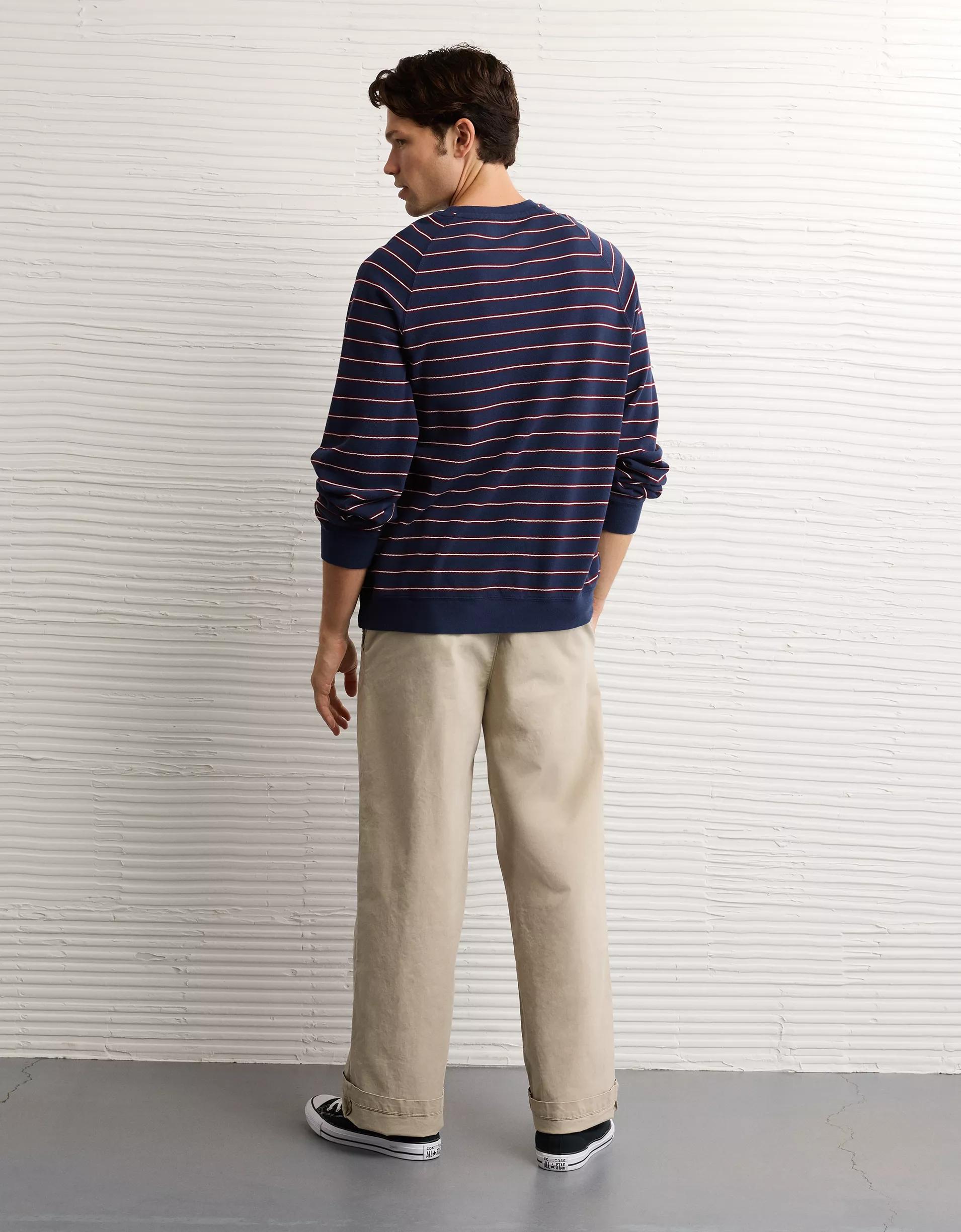 AE Long Sleeve Piqué T-Shirt Product Image