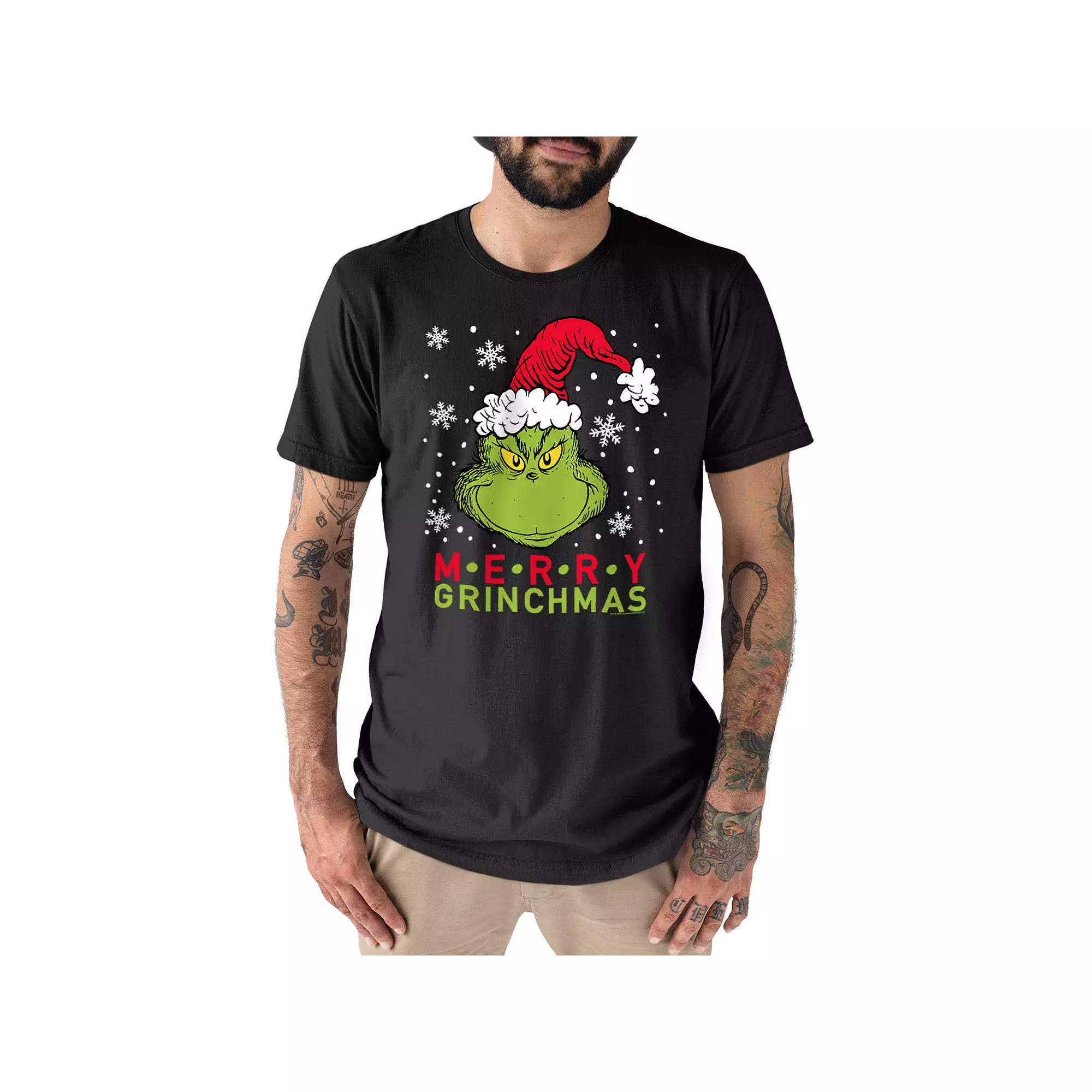 Big & Tall Dr. Seuss Merry Grinchmas Tee, Men's,  Product Image