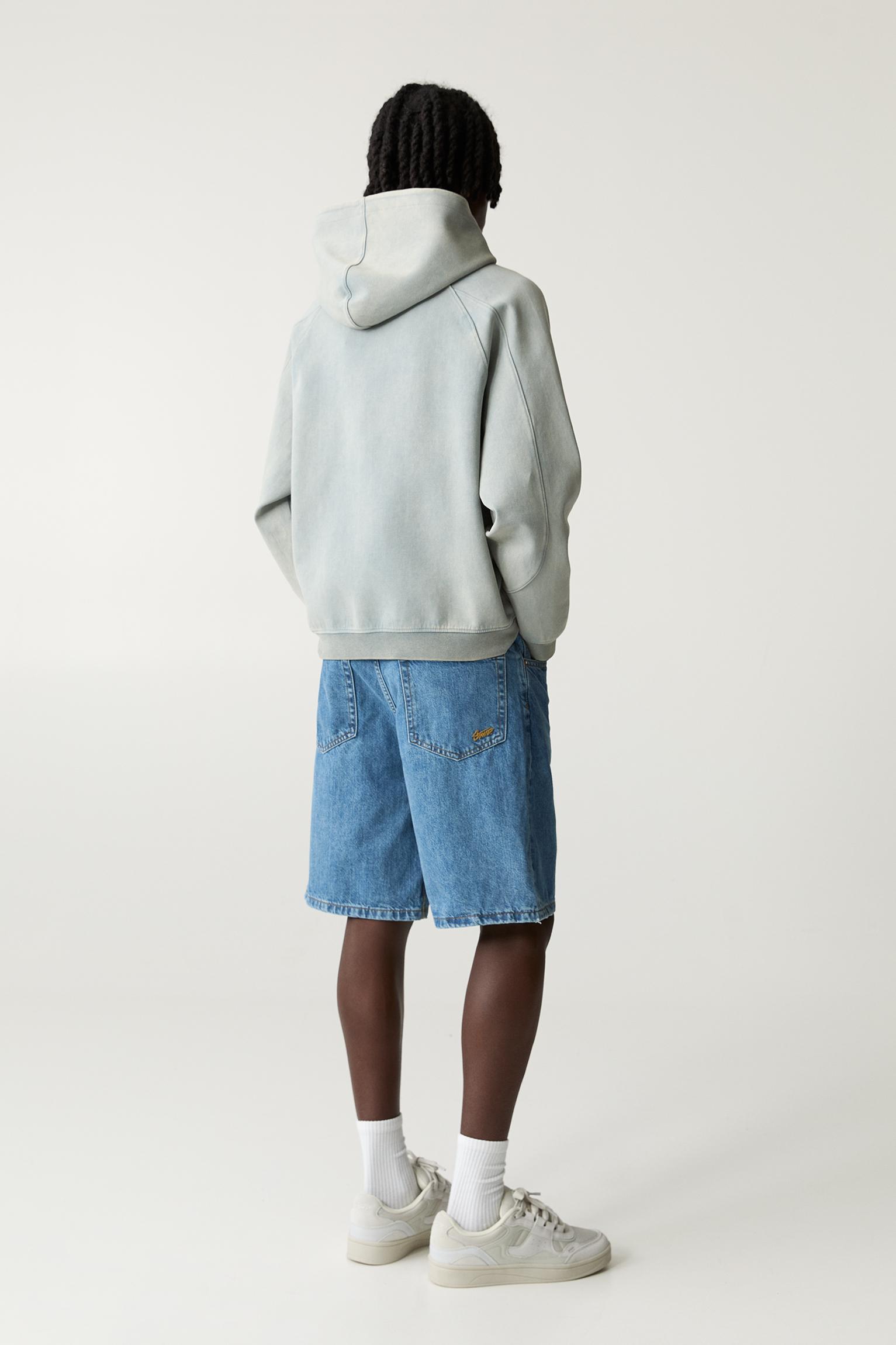 Baggy denim Bermuda shorts Product Image