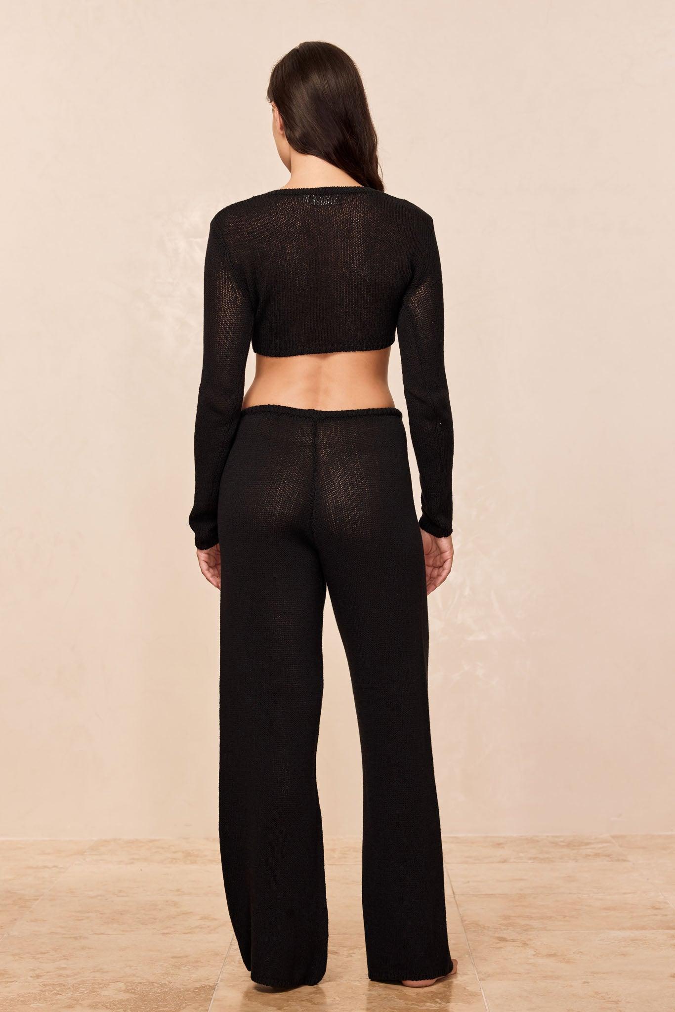 Belize Pant Open Knit - Black Product Image