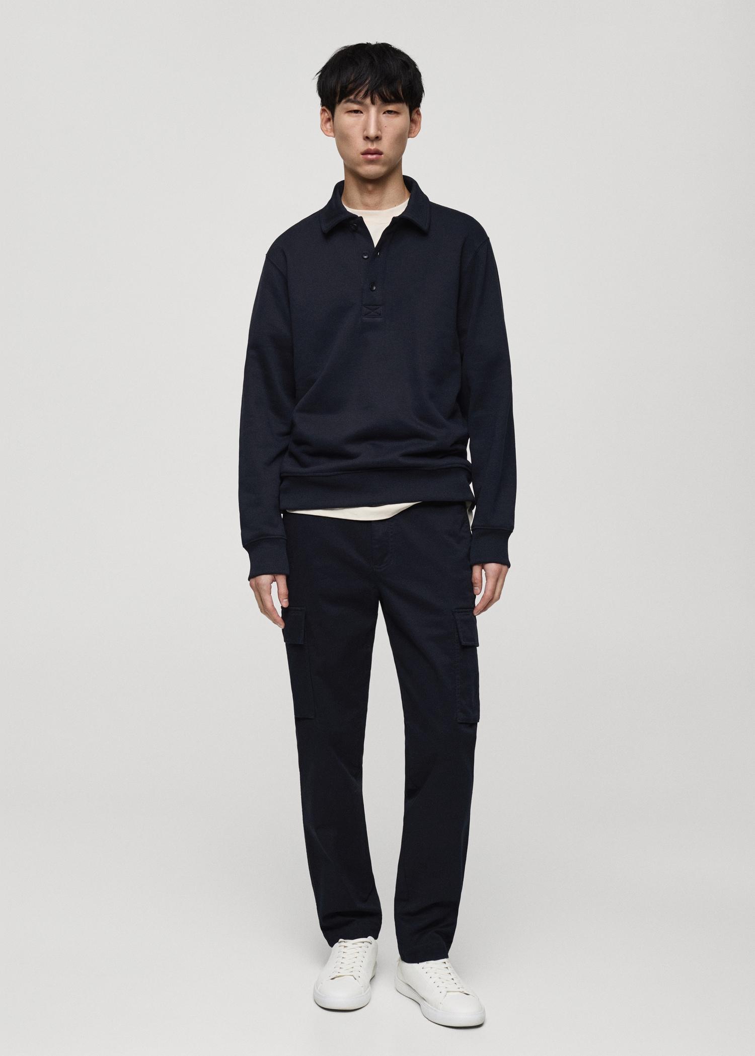 Regular-fit cotton cargo pants - Men | MANGO USA Product Image