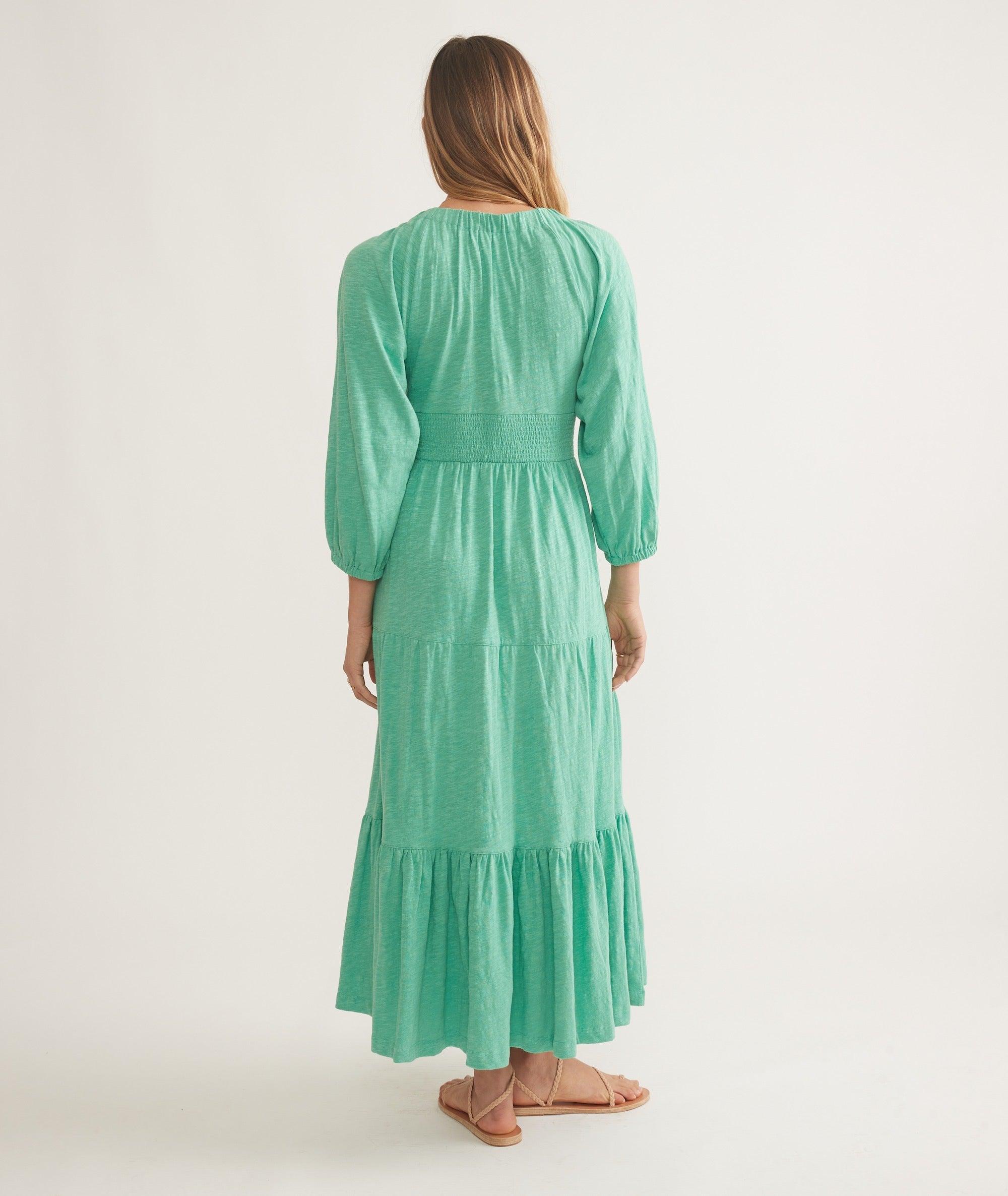 Florence Vintage Slub Midi Dress Product Image